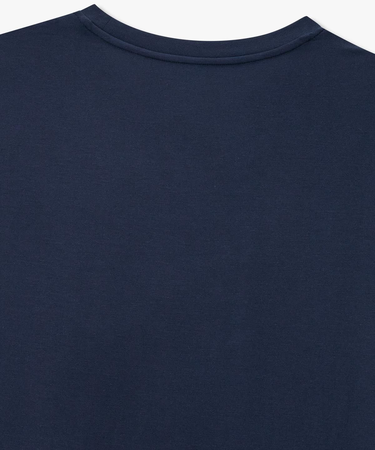 엠포리오 아르마니 언더웨어(EMPORIO ARMANI UNDERWEAR) 남성 레이온 블렌드 라운지 티셔츠_네이비 0816336010