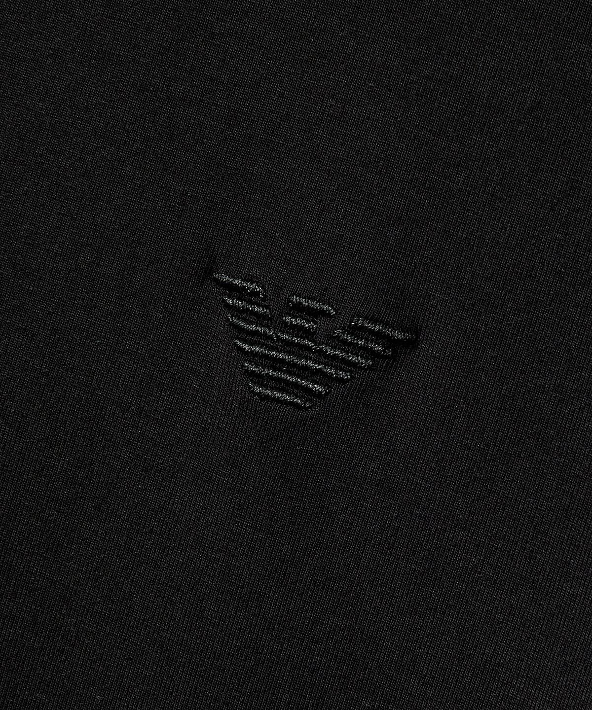 엠포리오 아르마니 언더웨어(EMPORIO ARMANI UNDERWEAR) 남성 스트레치 브이넥 라운지 티셔츠_블랙 0816335002