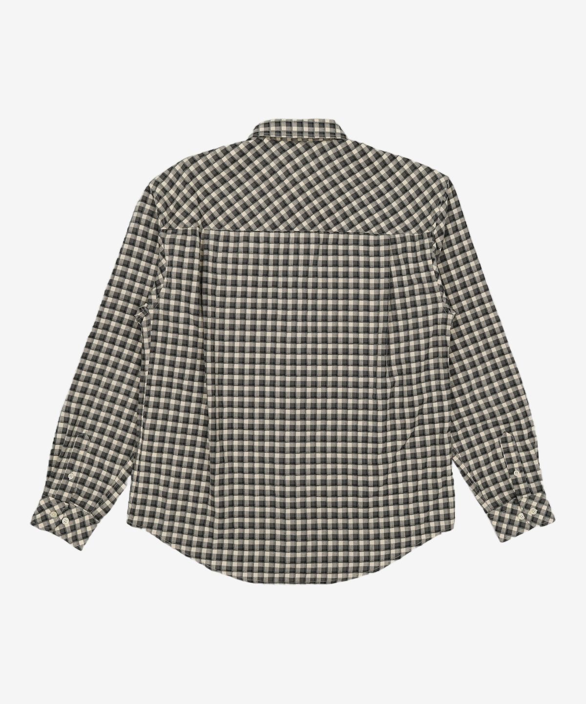 넌블랭크(NONBLANK) 세미 루즈 핏 체크 셔츠_OLIVE CHECK M