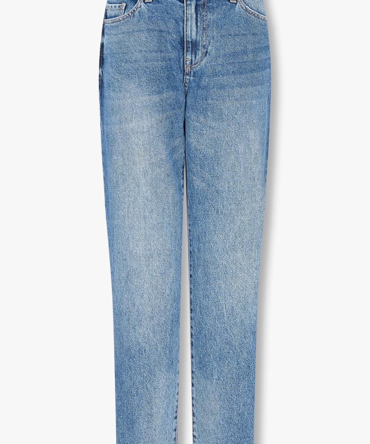 아르마니 익스체인지(ARMANI EXCHANGE) 여성 보이프렌드 크롭 데님 팬츠 _블루_A425140500