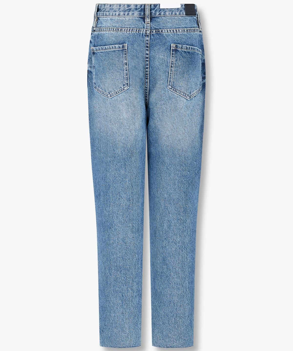 아르마니 익스체인지(ARMANI EXCHANGE) 여성 보이프렌드 크롭 데님 팬츠 _블루_A425140500