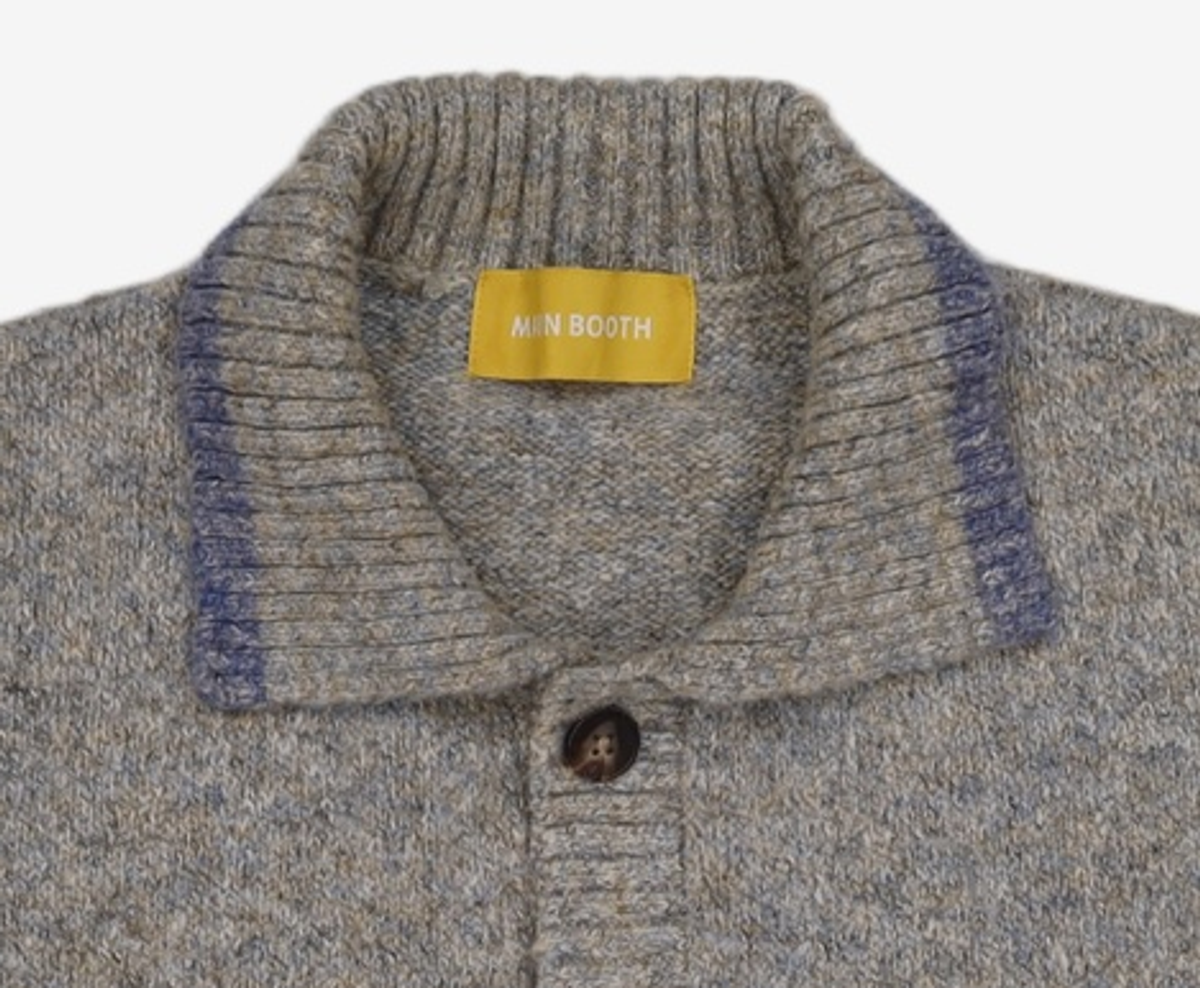 메인부스(MAINBOOTH) Foggy Crop Cardigan(MIX GRAY) ONE SIZE