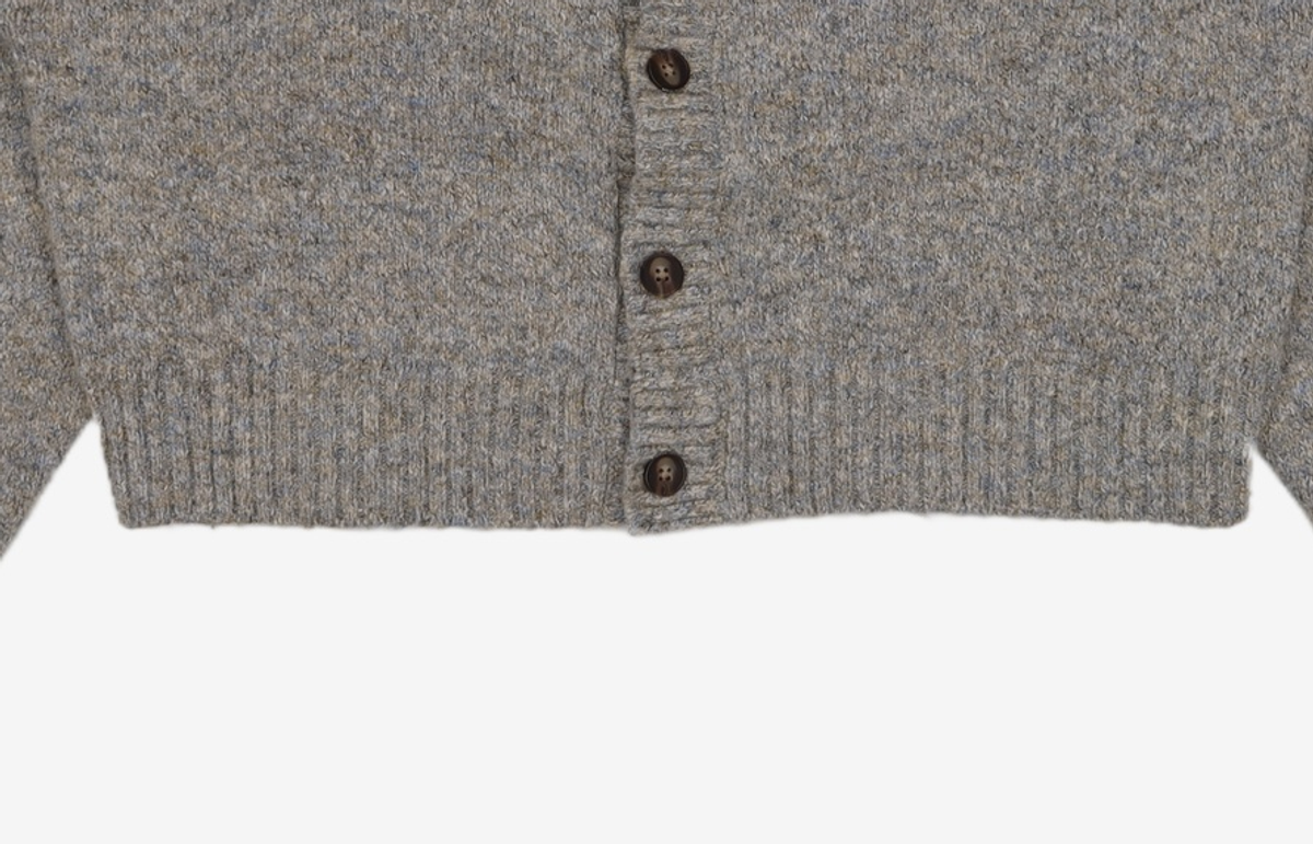 메인부스(MAINBOOTH) Foggy Crop Cardigan(MIX GRAY) ONE SIZE