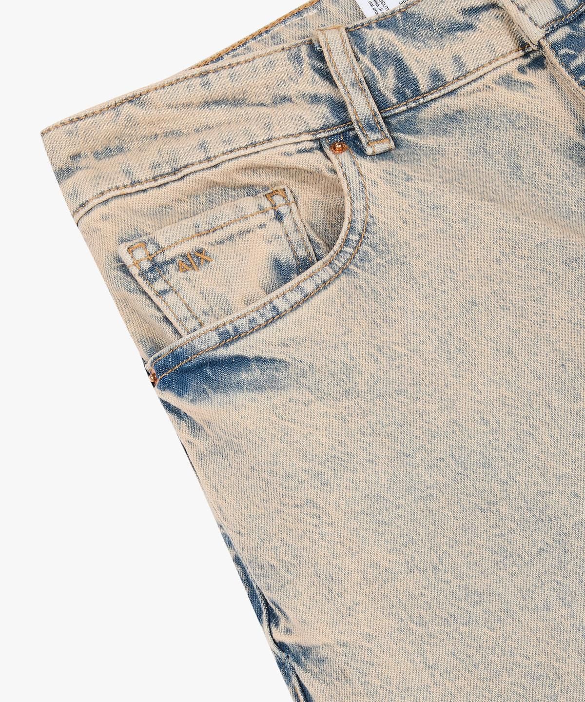 아르마니 익스체인지(ARMANI EXCHANGE) 여성 빈티지 테이퍼드 핏 데님 팬츠 _라이트 블루_A425340510