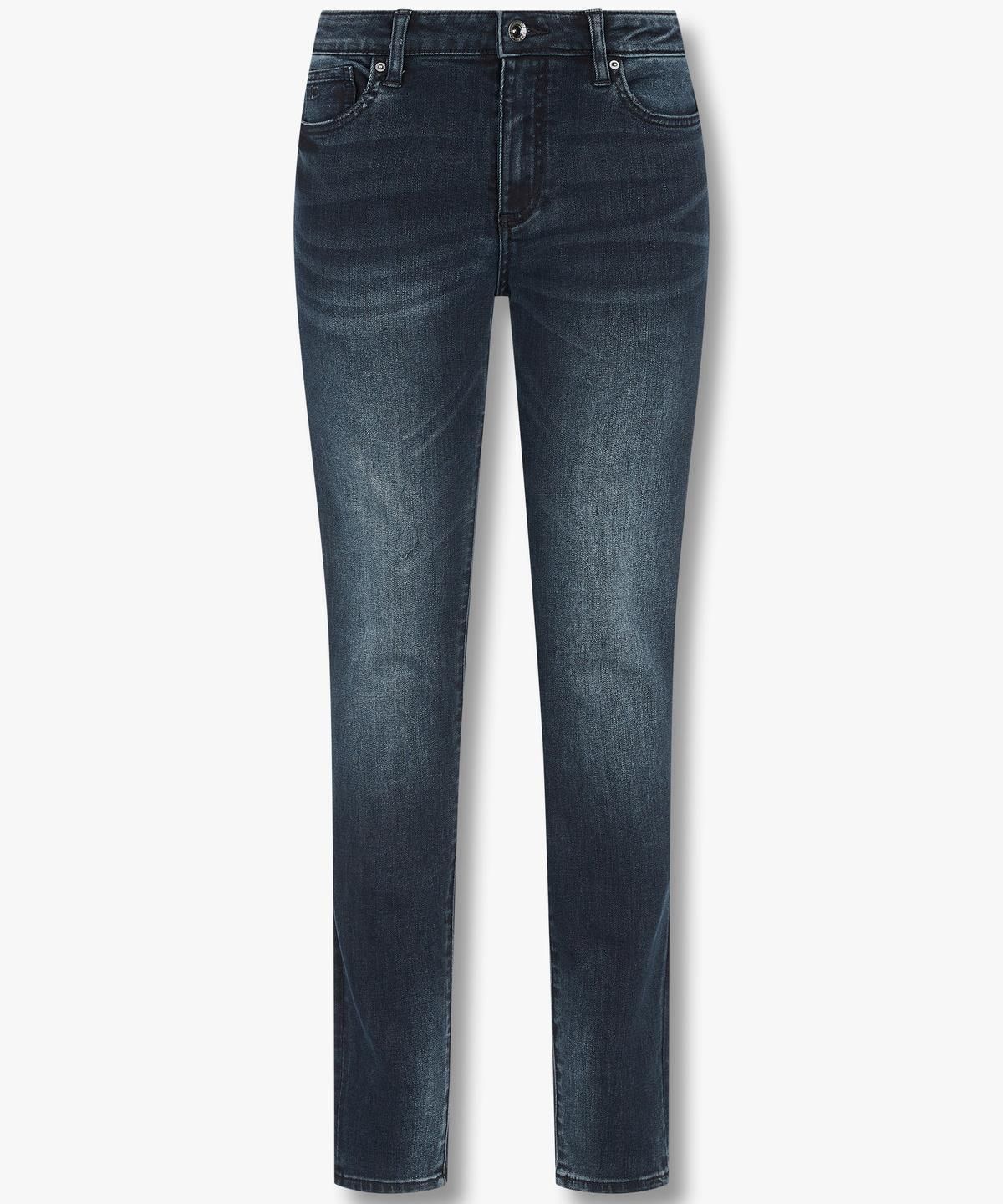 아르마니 익스체인지(ARMANI EXCHANGE) 여성 미드라이즈 스키니 데님 팬츠 _다크 인디고_A424340509