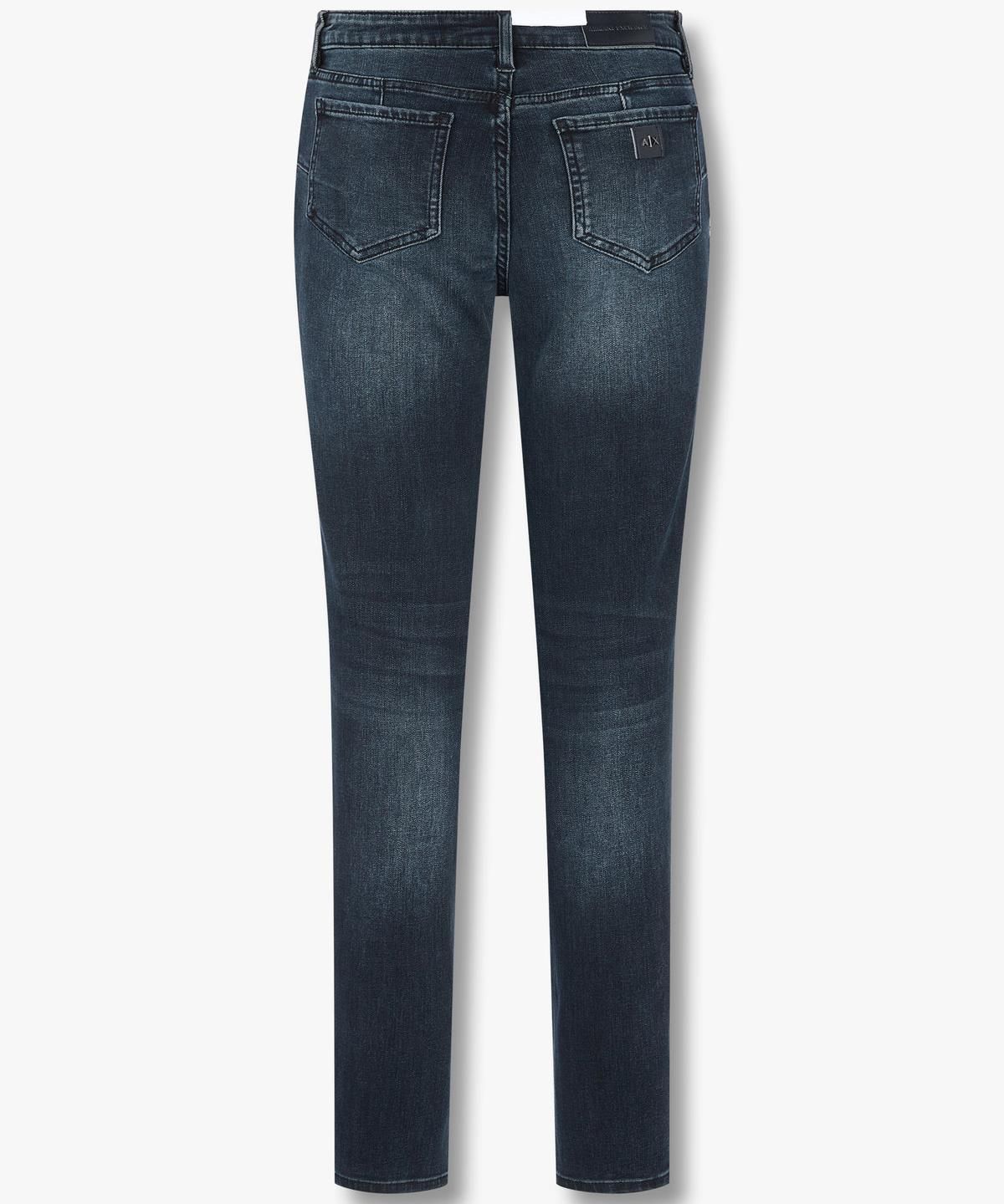 아르마니 익스체인지(ARMANI EXCHANGE) 여성 미드라이즈 스키니 데님 팬츠 _다크 인디고_A424340509