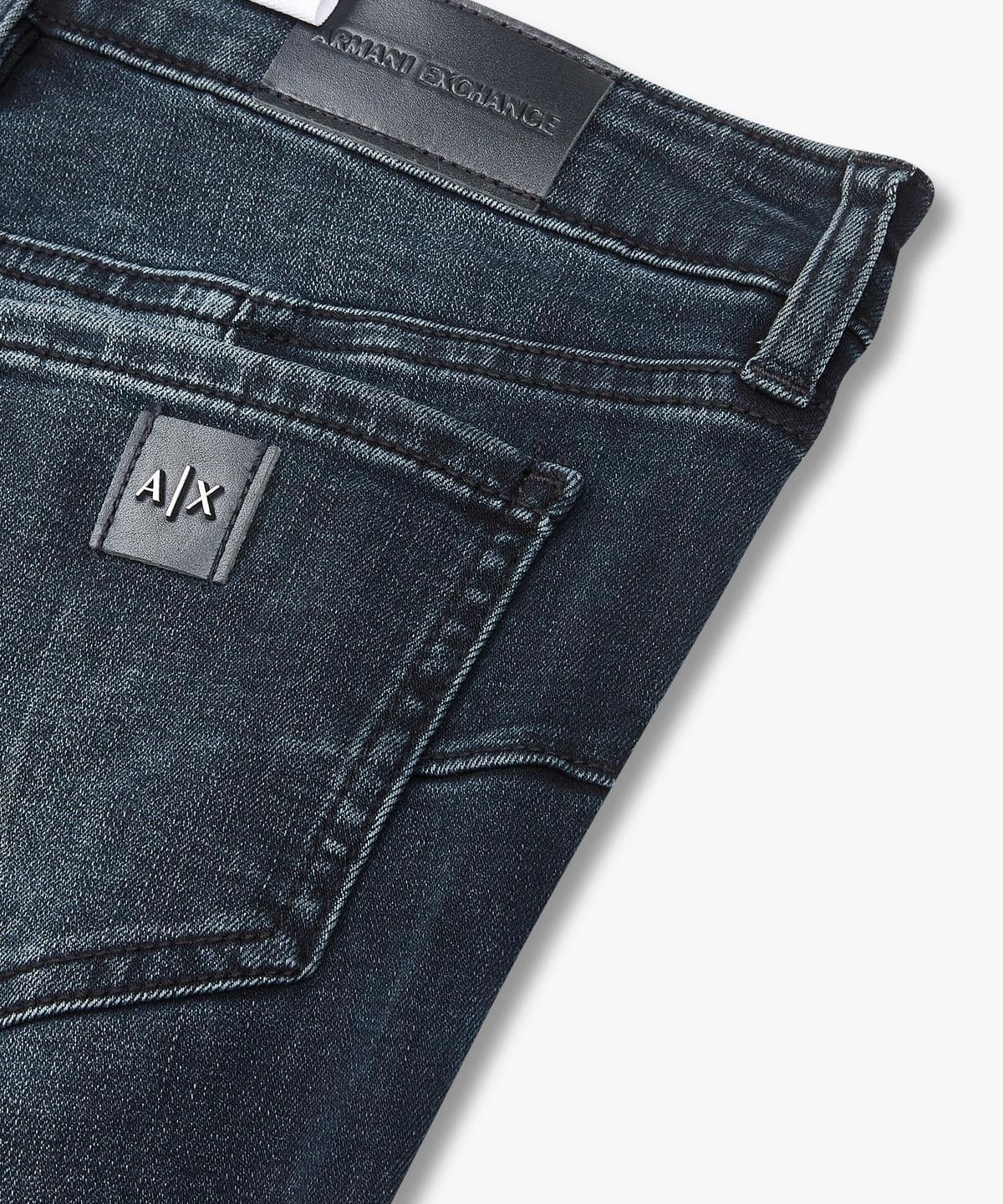 아르마니 익스체인지(ARMANI EXCHANGE) 여성 미드라이즈 스키니 데님 팬츠 _다크 인디고_A424340509