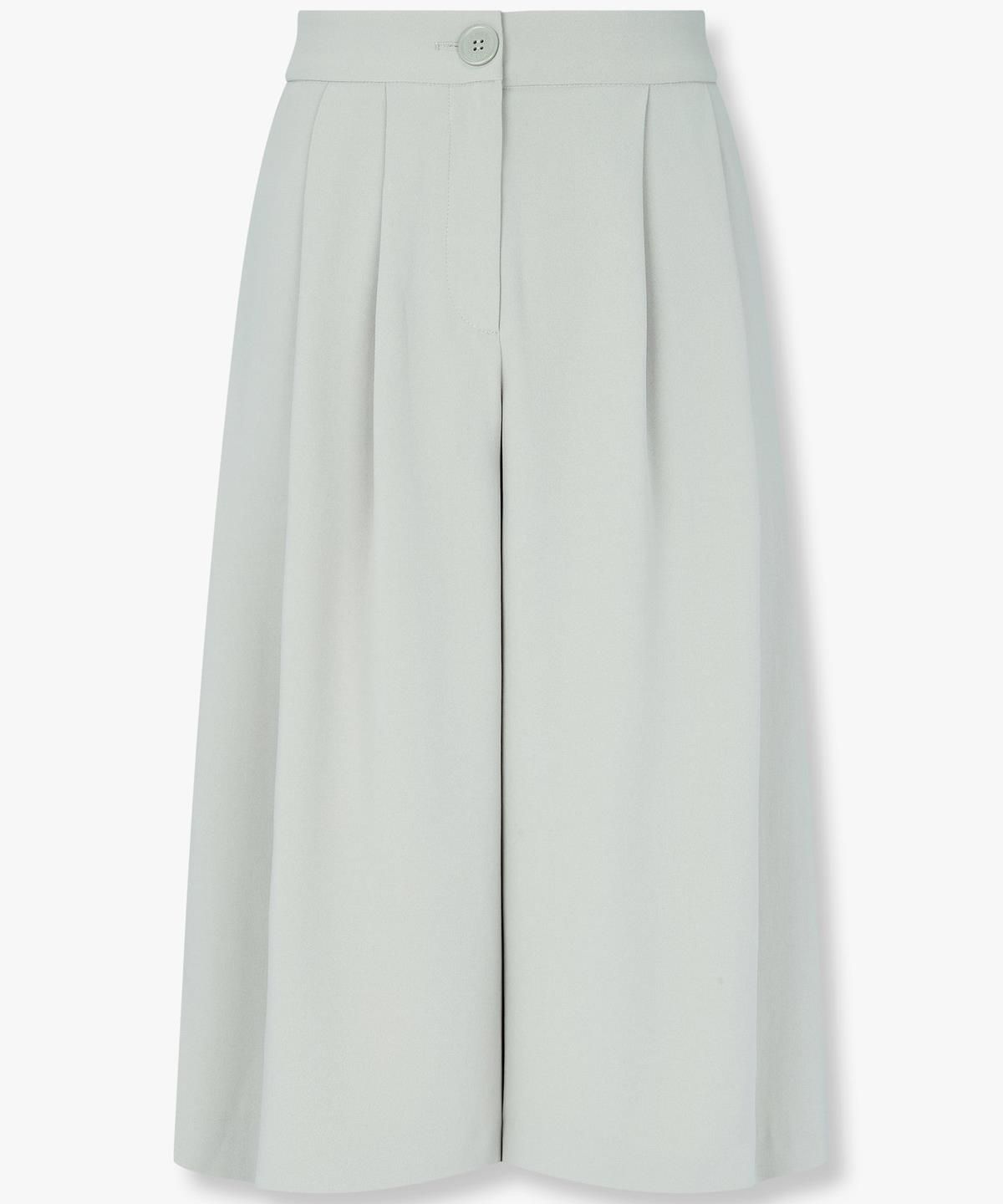 아르마니 익스체인지(ARMANI EXCHANGE) 여성 투 턱 플리티드 버뮤다 쇼츠 _라이트 그린_A424341507