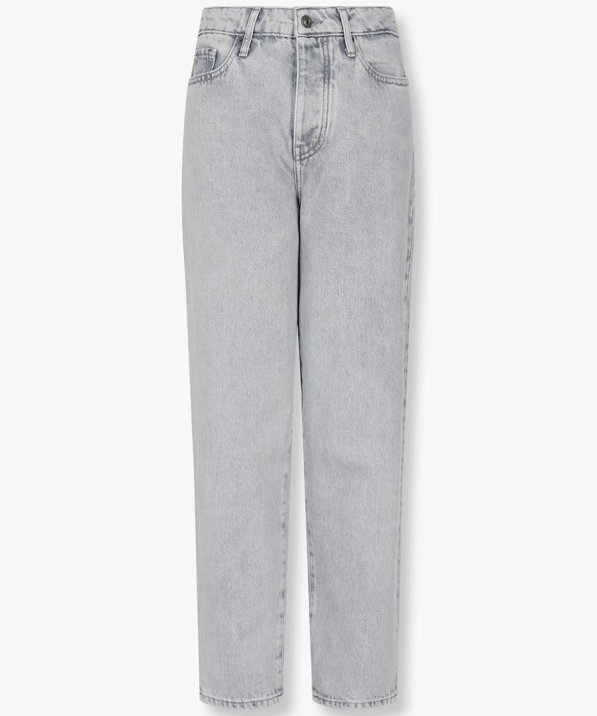 아르마니 익스체인지(ARMANI EXCHANGE) 여성 워시드 자수 로고 데님 진 _라이트 인디고_A424340507