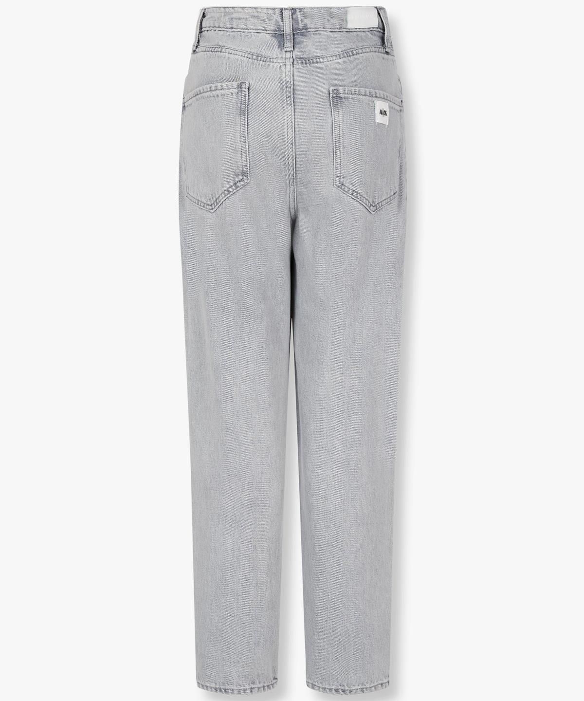 아르마니 익스체인지(ARMANI EXCHANGE) 여성 워시드 자수 로고 데님 진 _라이트 인디고_A424340507