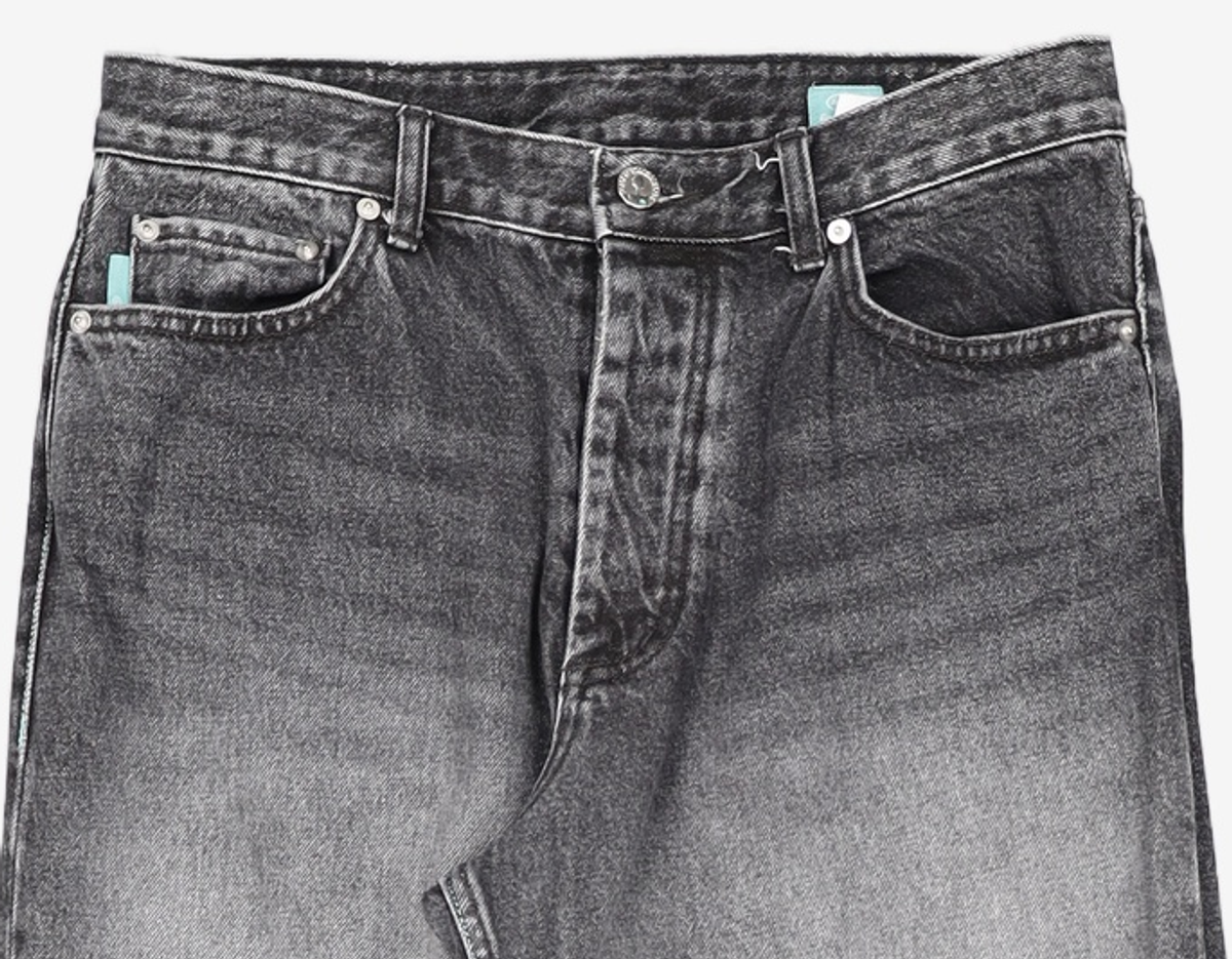 엠엠엘지(MMLG) [Mmlg] C-RABBIT WAVE JEANS (WASHED BLACK) (CALIK DENIM) L
