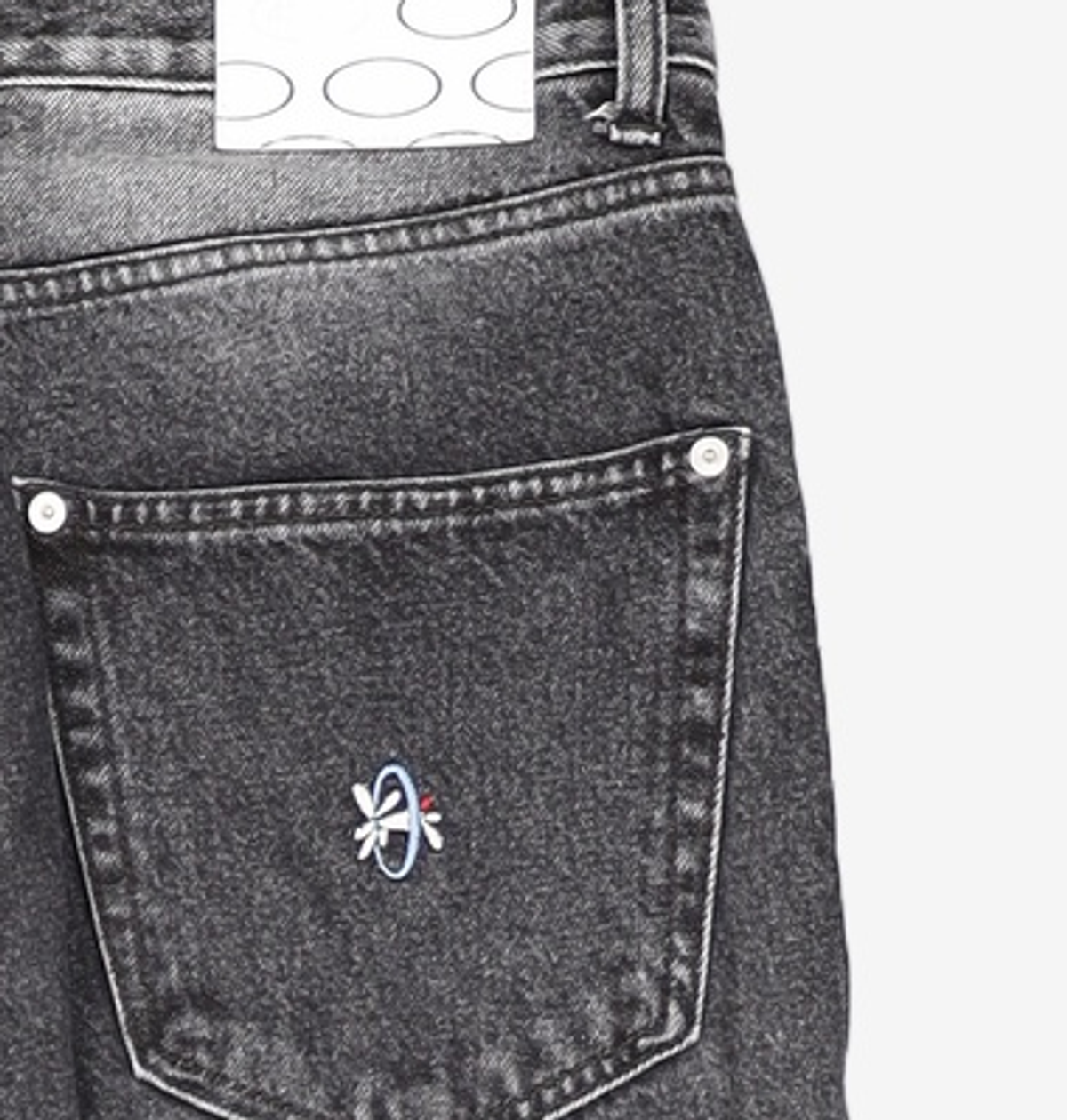 엠엠엘지(MMLG) [Mmlg] C-RABBIT WAVE JEANS (WASHED BLACK) (CALIK DENIM) L