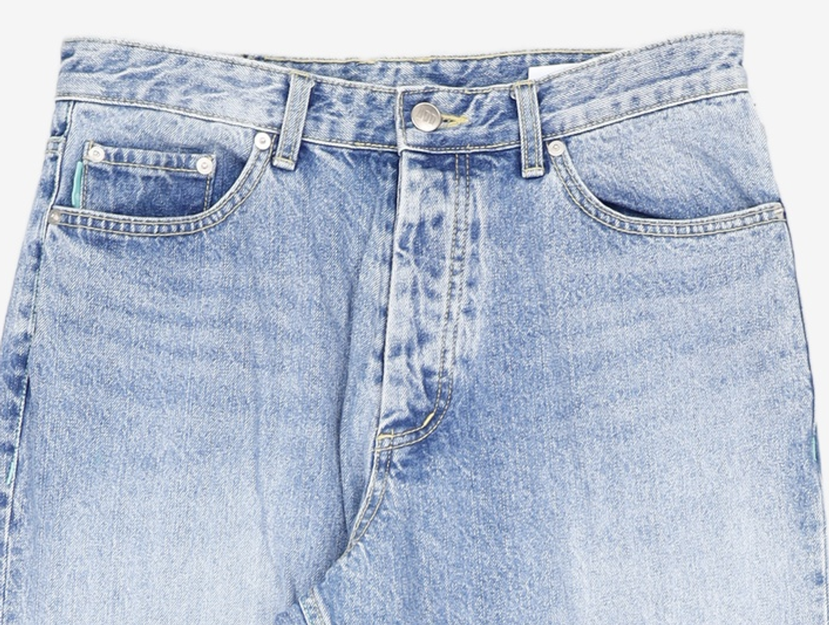 엠엠엘지(MMLG) [Mmlg] S/P WAVE JEANS (WASHED BLUE) M