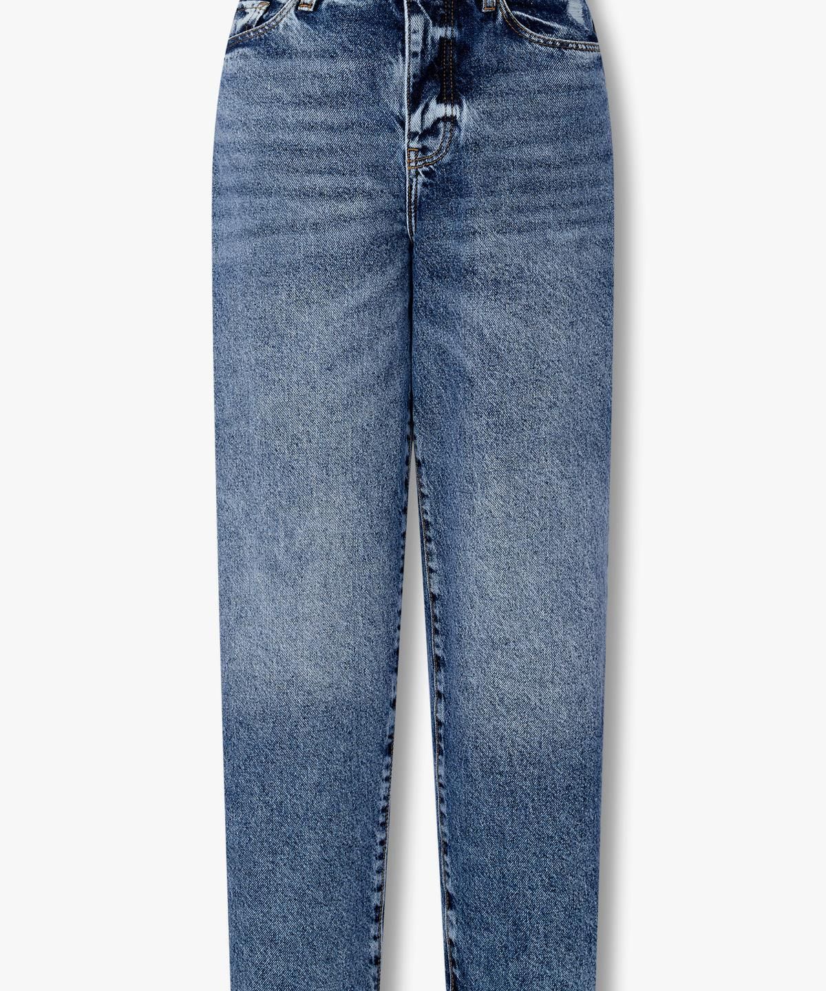 아르마니 익스체인지(ARMANI EXCHANGE) 여성 테이퍼드 핏 크롭 데님 팬츠 _블루_A425140506