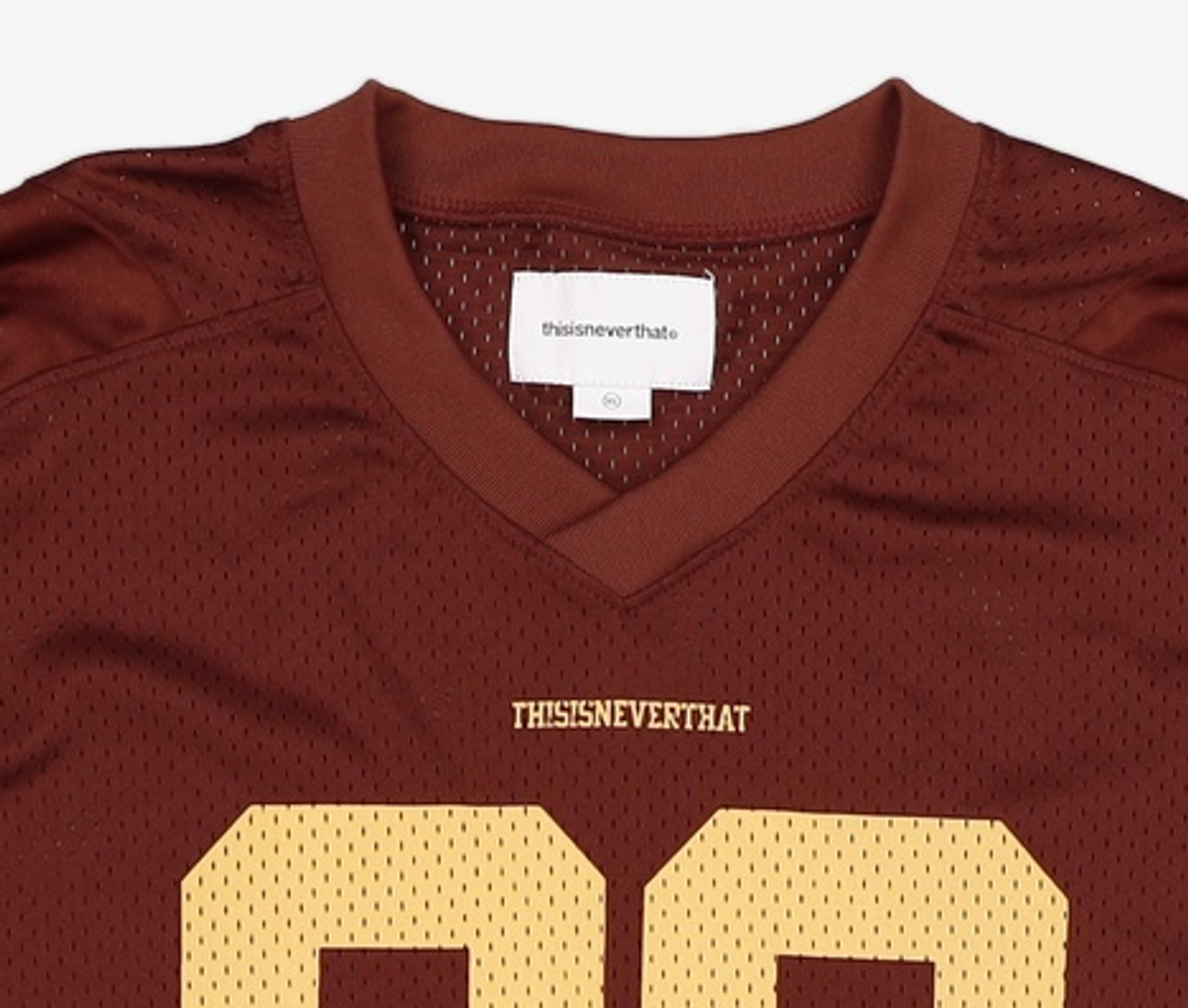 디스이즈네버댓(THISISNEVERTHAT) Mesh Football Jersey Burgundy XL