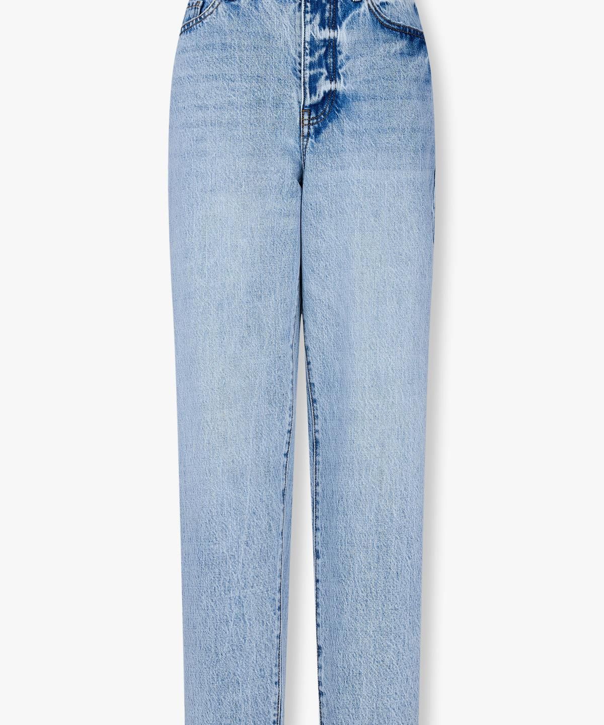 아르마니 익스체인지(ARMANI EXCHANGE) 여성 미드라이즈 캐럿 핏 데님 팬츠 _블루_A425140505