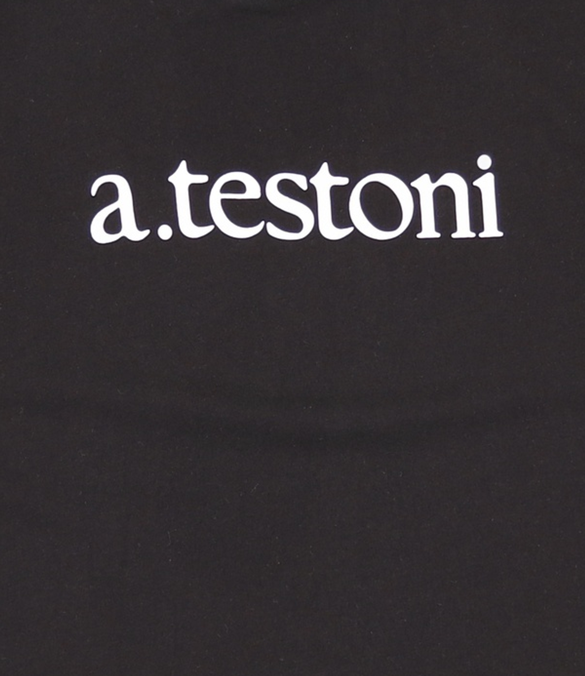 아테스토니(A.TESTONI) 남여 공용 시그니쳐 반팔티 1종 블랙 S