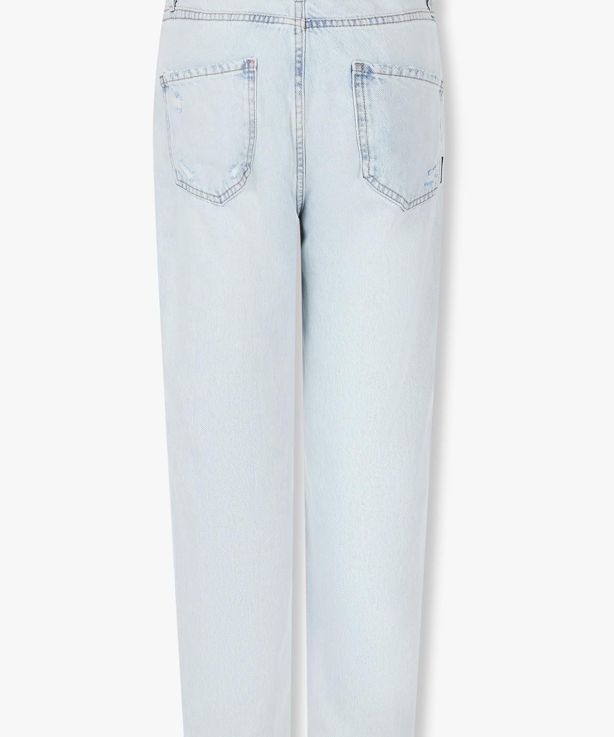 아르마니 익스체인지(ARMANI EXCHANGE) 여성 디스트로이드 크롭 데님 팬츠 _라이트 블루_A425140502