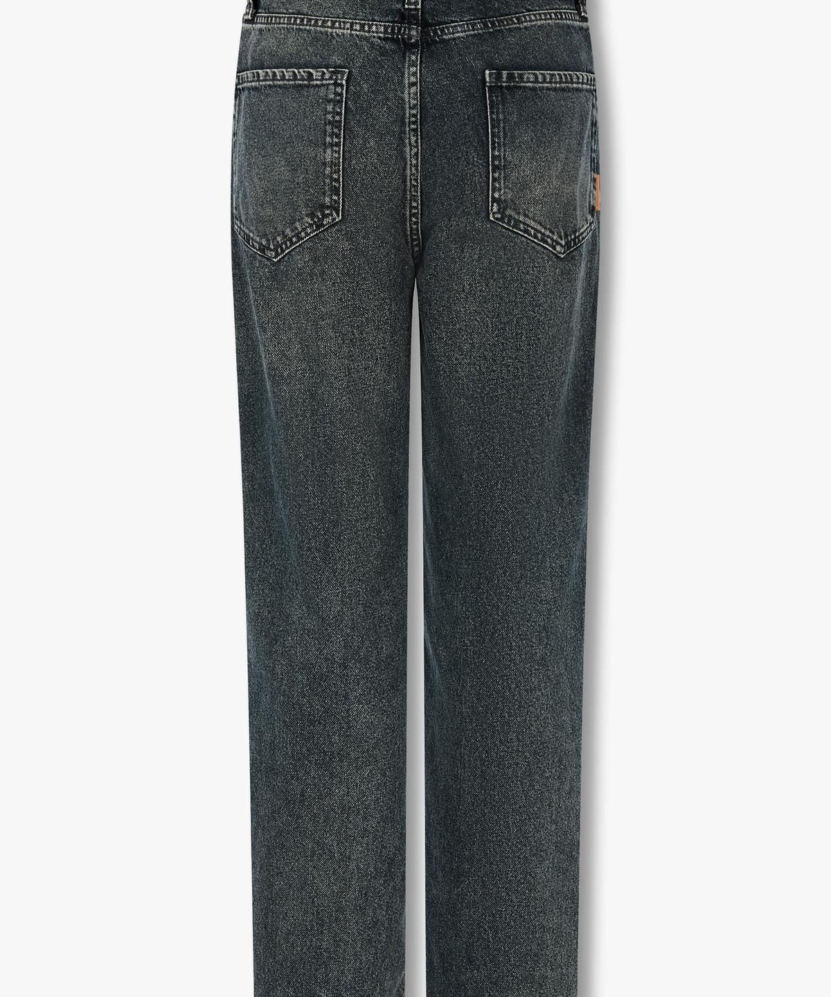 아르마니 익스체인지(ARMANI EXCHANGE) 여성 패치 디테일 보이프렌드 데님 팬츠 _다크블루_A425340501