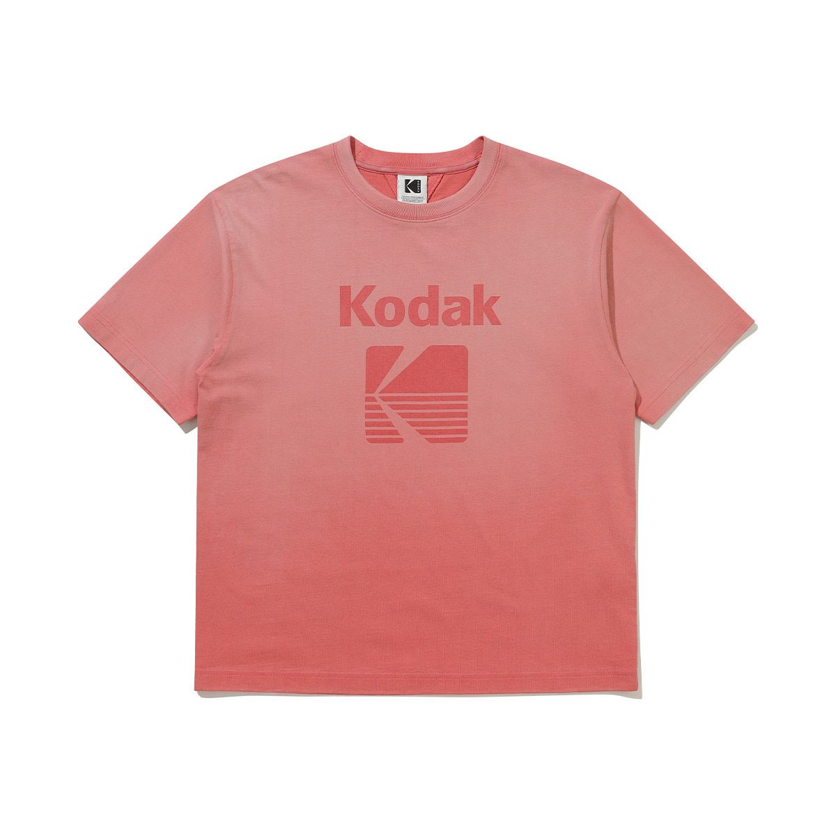 코닥(KODAK) 플래시 블러워싱 반팔 티셔츠 PINK