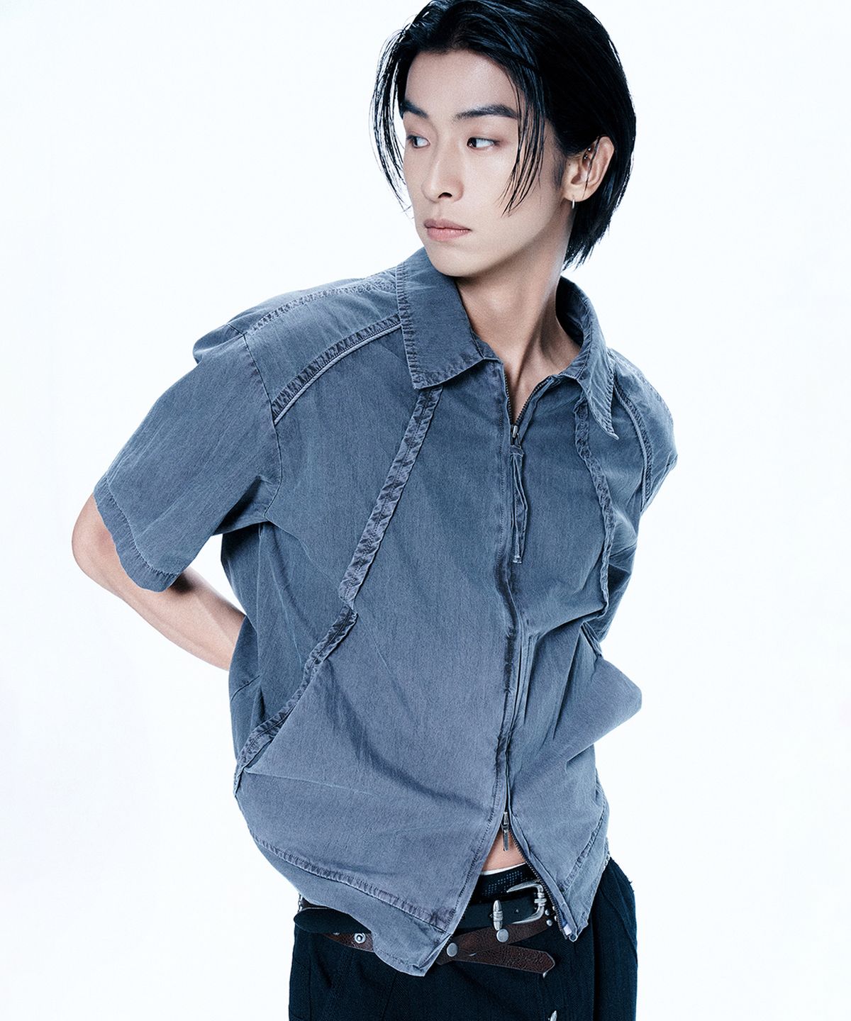 엔드릭스(EDLIX) Edge-Bound Washed Shirket (Dust Purple)