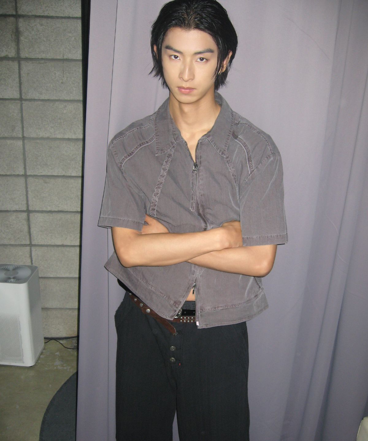 엔드릭스(EDLIX) Edge-Bound Washed Shirket (Dust Purple)