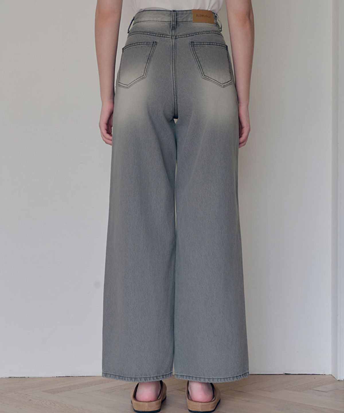 슬로우롤리(SLOWLOLLI) Harbor washed denim_2 Colors