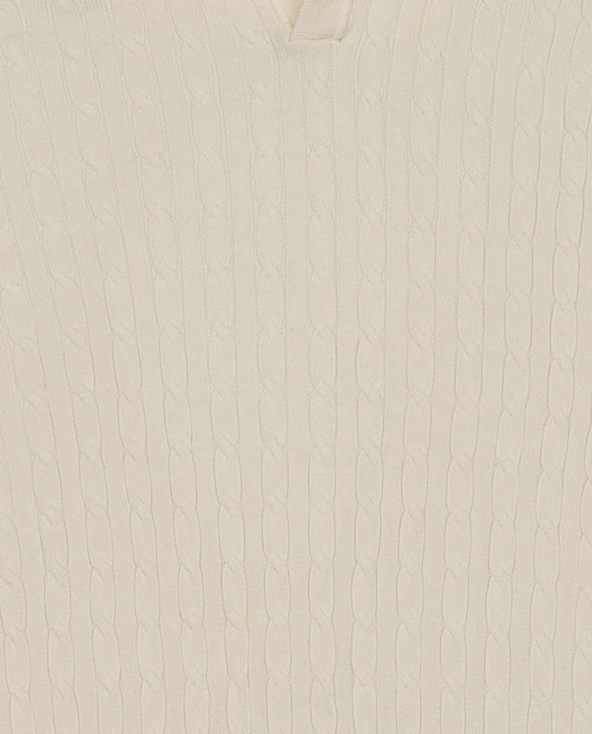 키뮤어(KIIMUIR) 코튼 오픈카라 케이블 하프 니트_5 COLOR XL