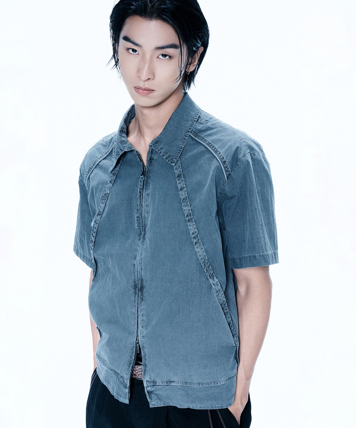 엔드릭스(EDLIX) Edge-Bound Washed Shirket (Charcoal)