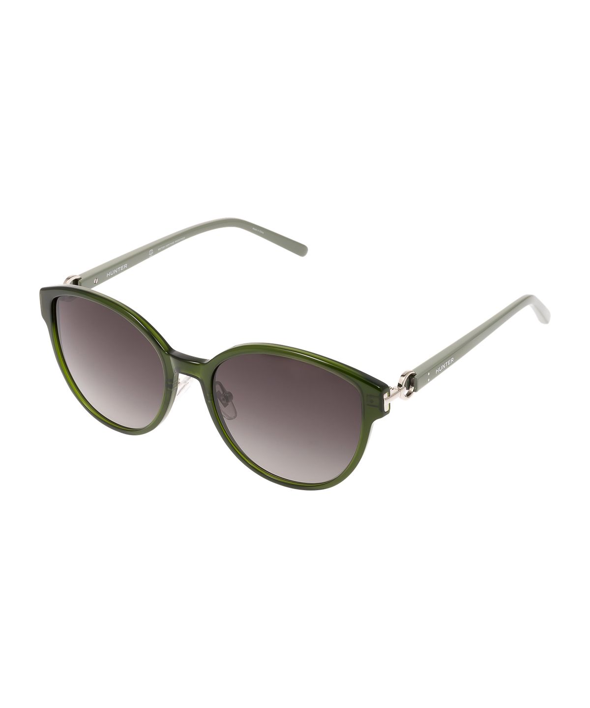 헌터 아이웨어(HUNTEREYEWEAR) [WOMAN] 프론트 앤 템플 주얼리 커넥트 선글라스 - 그린편광 HTB14