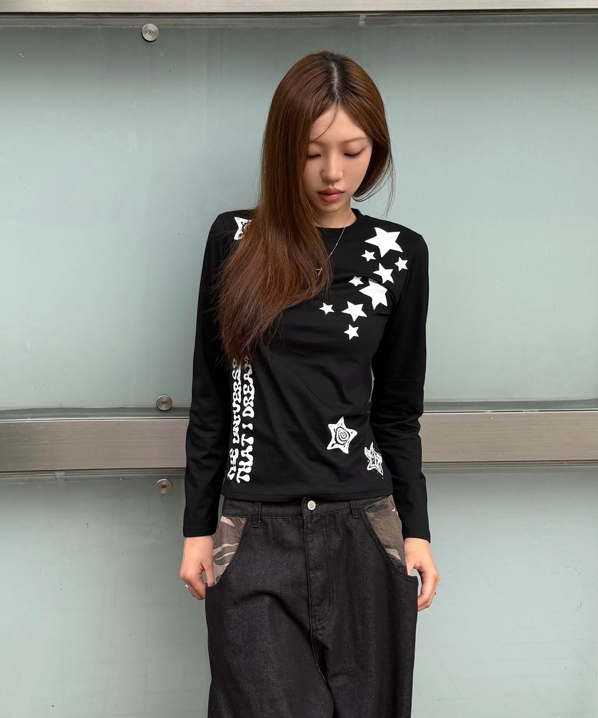 케이케이이이이(KKEEE) 스타 카인드 롱슬리브(2color)