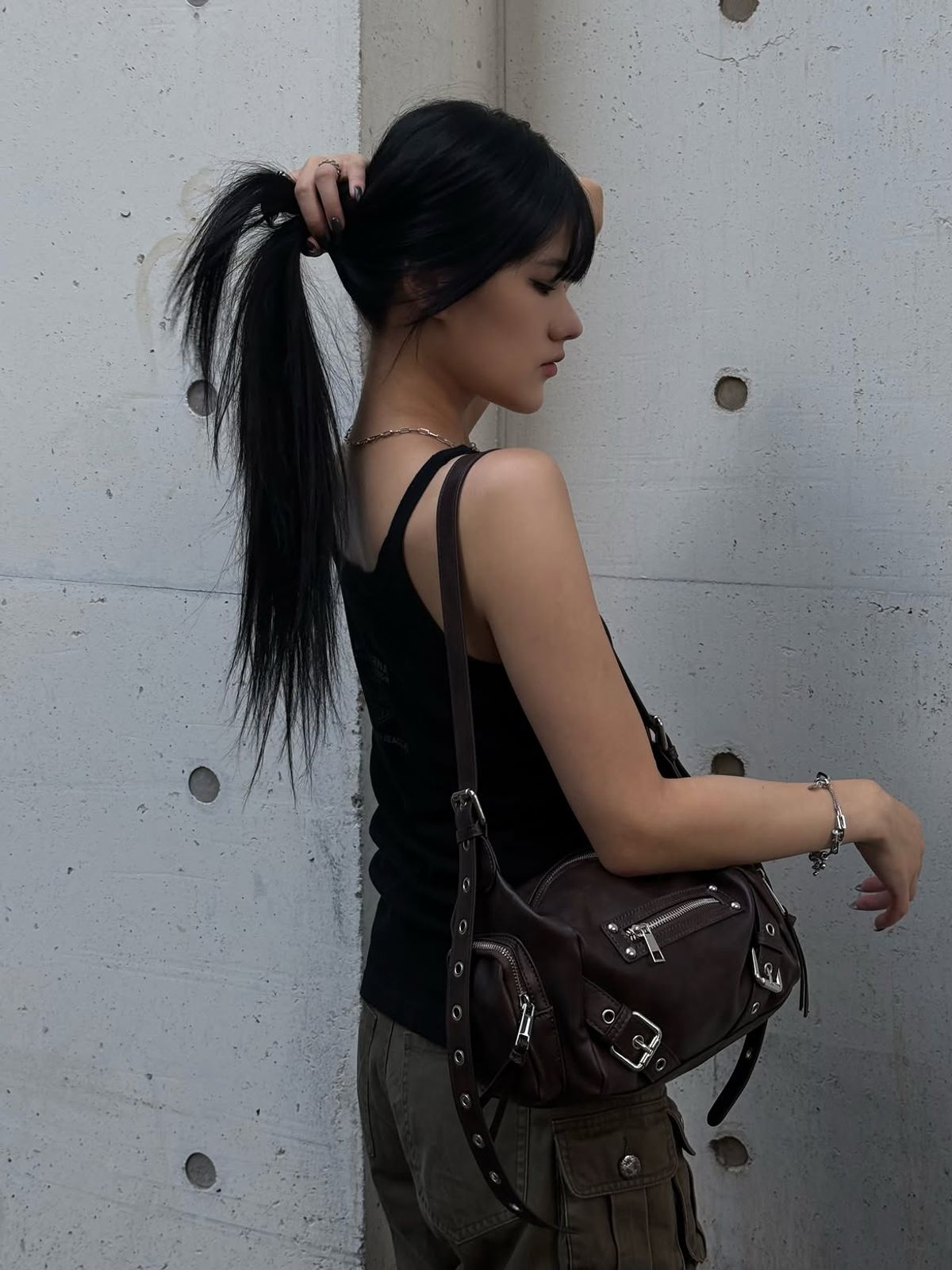 데프가먼츠(DEFGARMENTS) BELTED SHOULDER BAG [3COLOR]