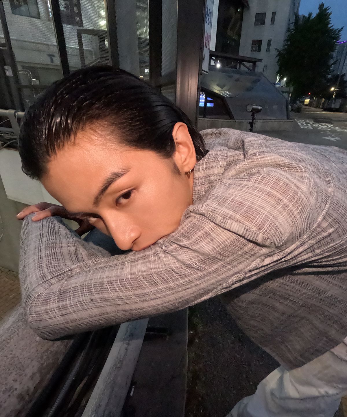 엔드릭스(EDLIX) Drift Stripe Shirt (Stone)