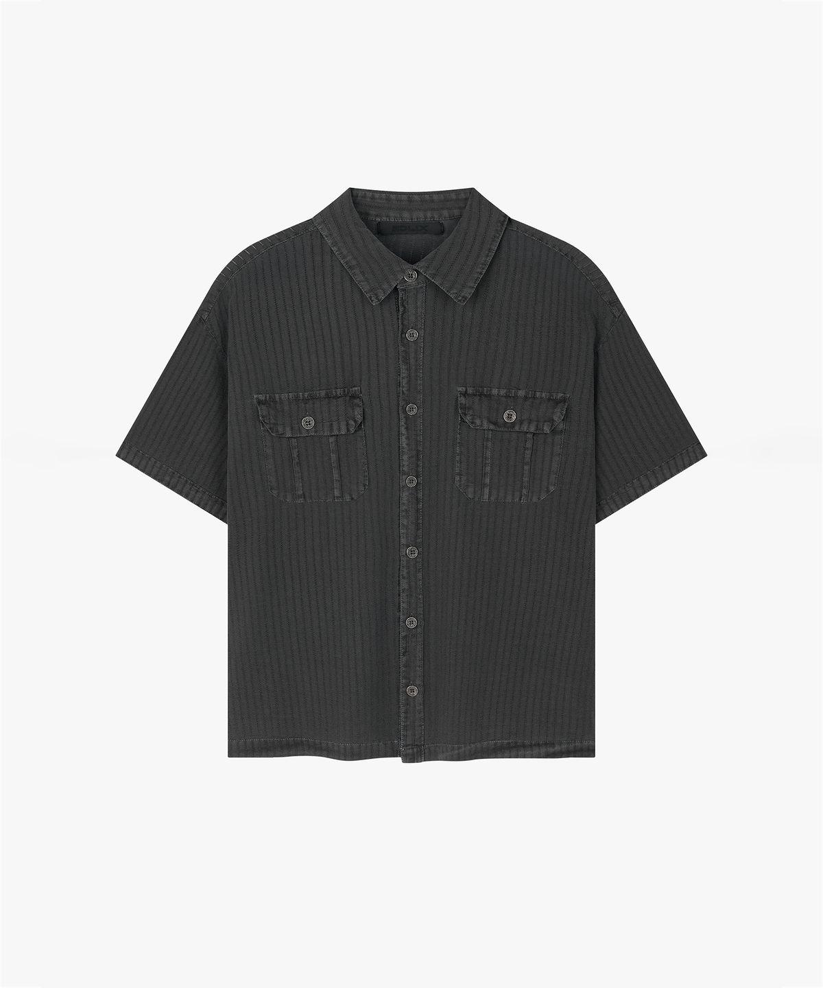 엔드릭스(EDLIX) Punch Stripe Washed Shirt (Charcoal)