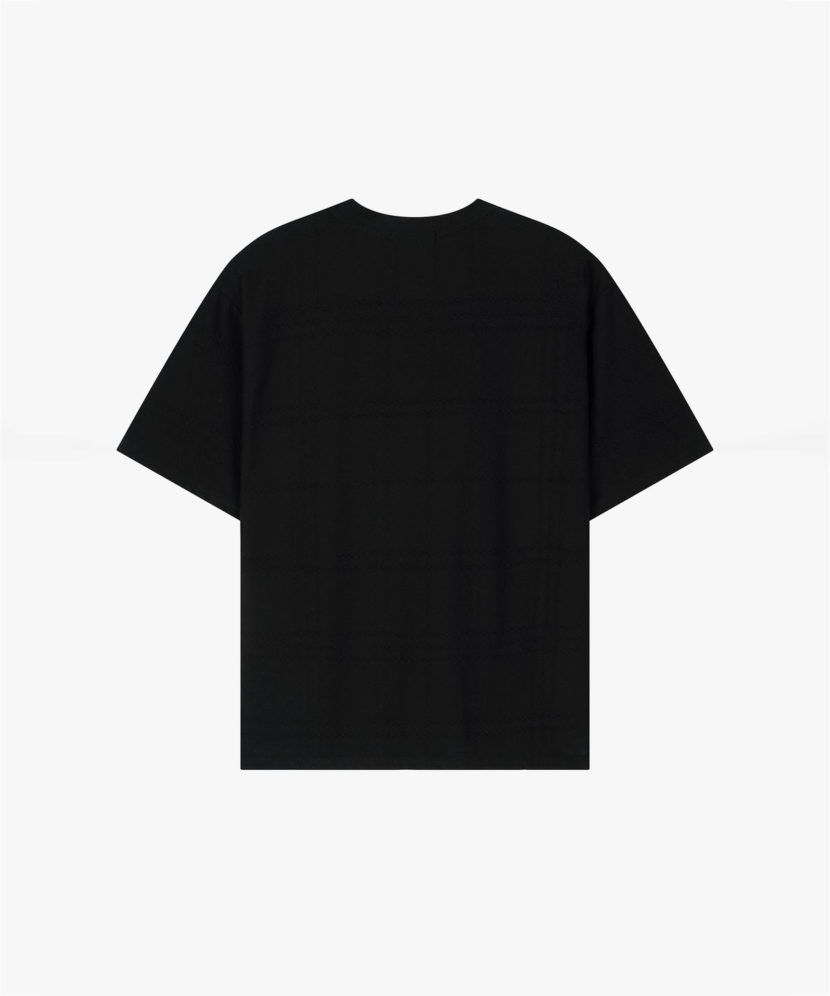 엔드릭스(EDLIX) Redact Check Jacquard T-Shirt (Black)