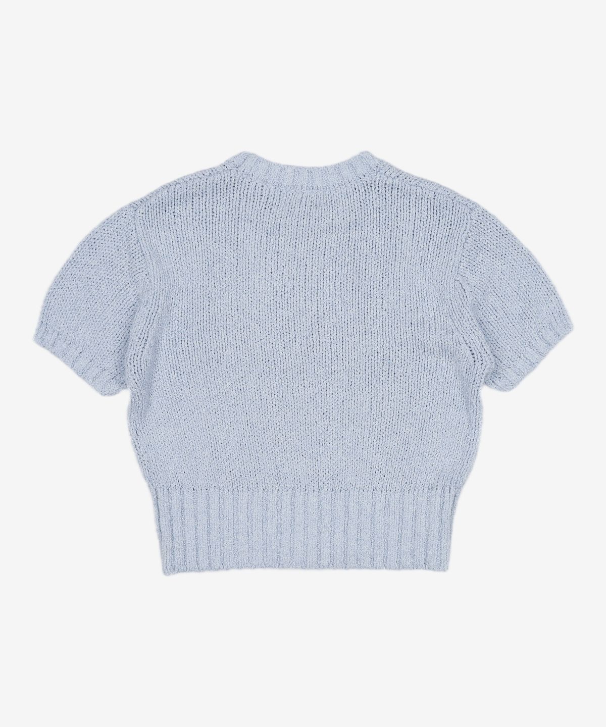마리떼 프랑소와 저버(MARITHÉ + FRANҪOIS GIRBAUD) W CIRCLE LOGO BOUCLE KNIT blue XL