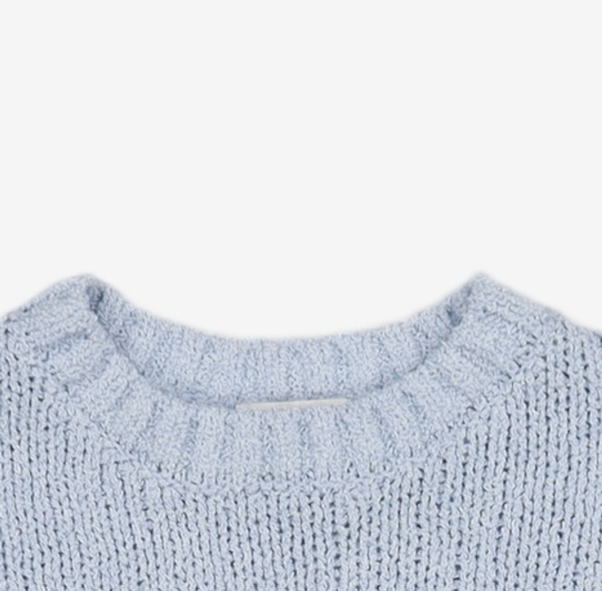 마리떼 프랑소와 저버(MARITHÉ + FRANҪOIS GIRBAUD) W CIRCLE LOGO BOUCLE KNIT blue XL
