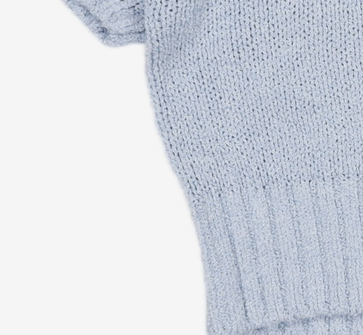 마리떼 프랑소와 저버(MARITHÉ + FRANҪOIS GIRBAUD) W CIRCLE LOGO BOUCLE KNIT blue XL