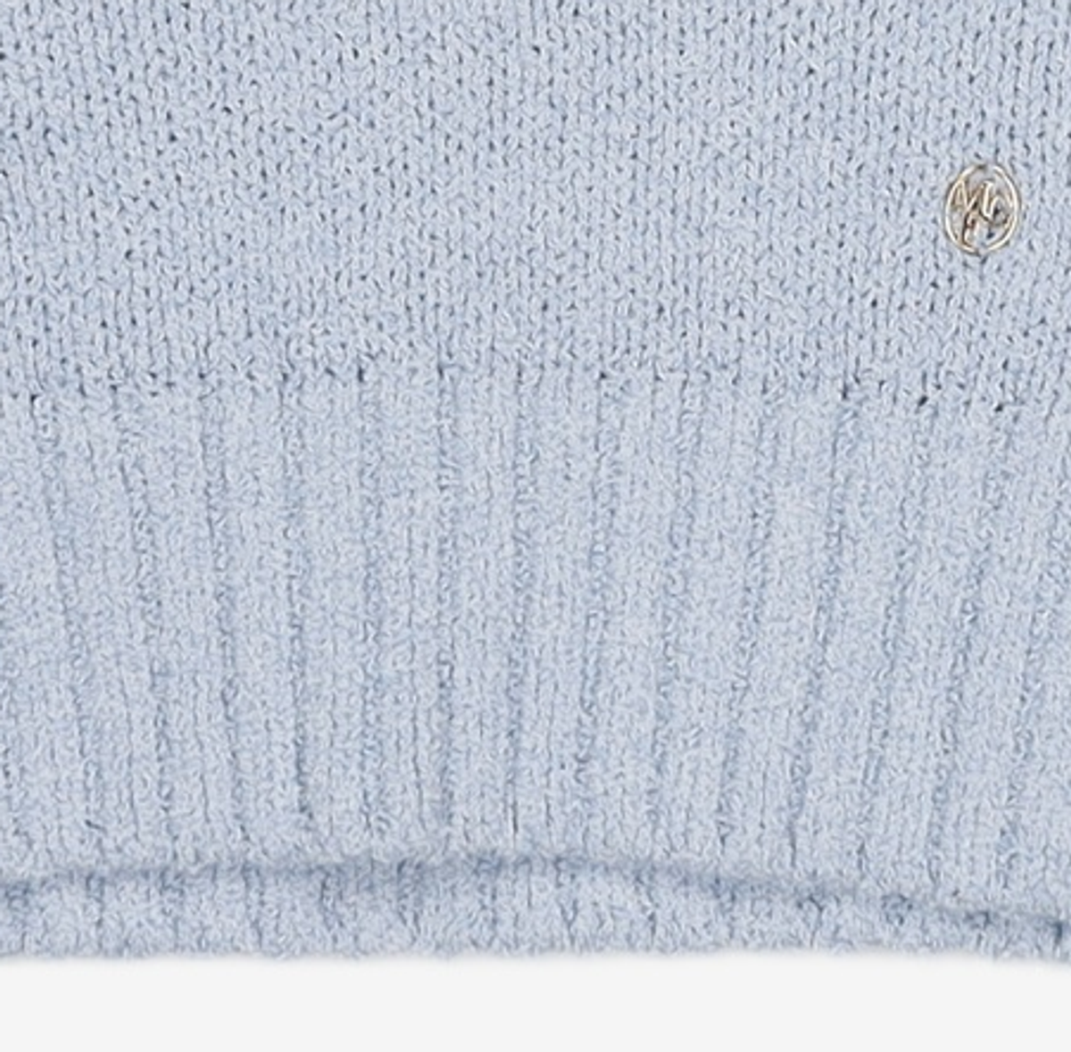 마리떼 프랑소와 저버(MARITHÉ + FRANҪOIS GIRBAUD) W CIRCLE LOGO BOUCLE KNIT blue XL