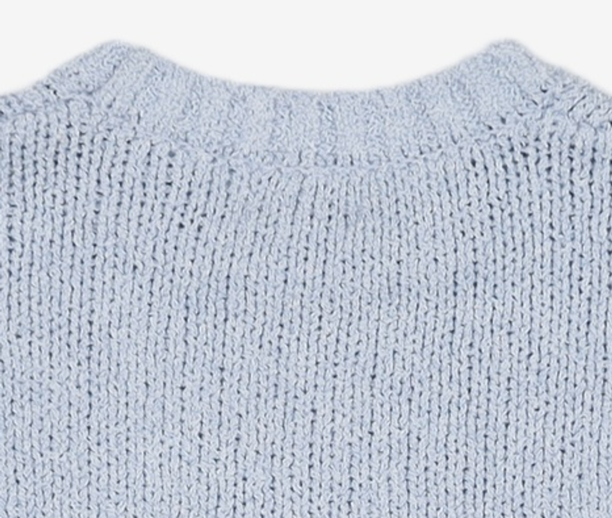 마리떼 프랑소와 저버(MARITHÉ + FRANҪOIS GIRBAUD) W CIRCLE LOGO BOUCLE KNIT blue XL