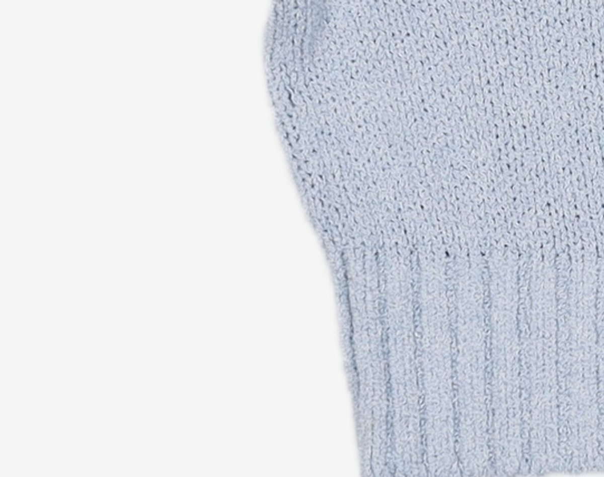 마리떼 프랑소와 저버(MARITHÉ + FRANҪOIS GIRBAUD) W CIRCLE LOGO BOUCLE KNIT blue XL