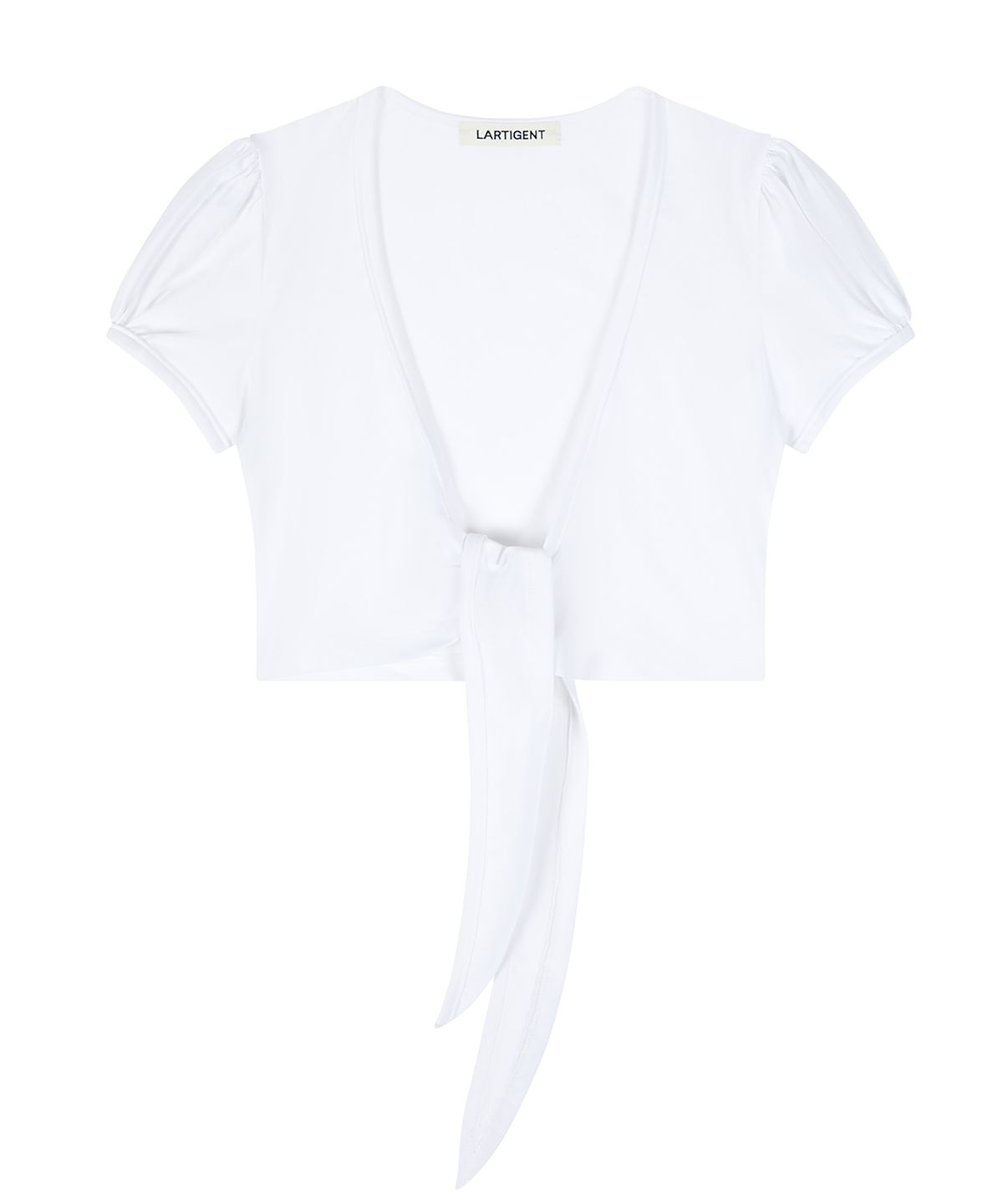 라티젠(LARTIGENT) L26 PUFF BOLERO CARDIGAN(WHITE)