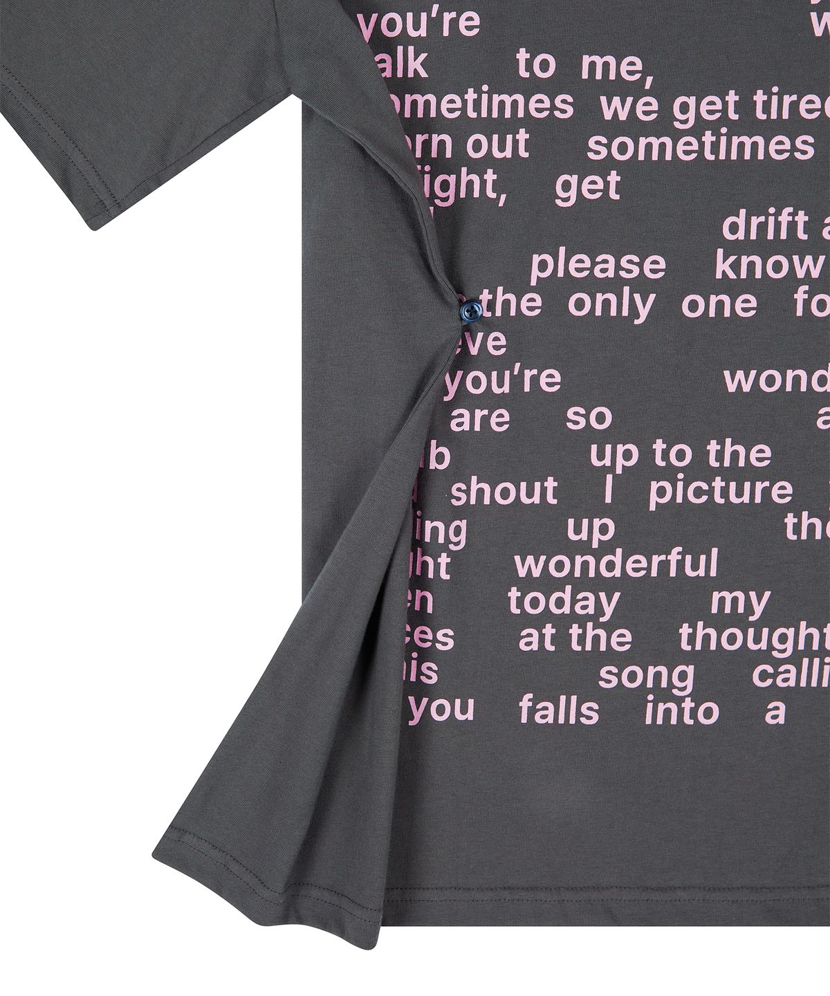 라티젠(LARTIGENT) L26 WONDERFUL T-SHIRT(CHARCOAL)