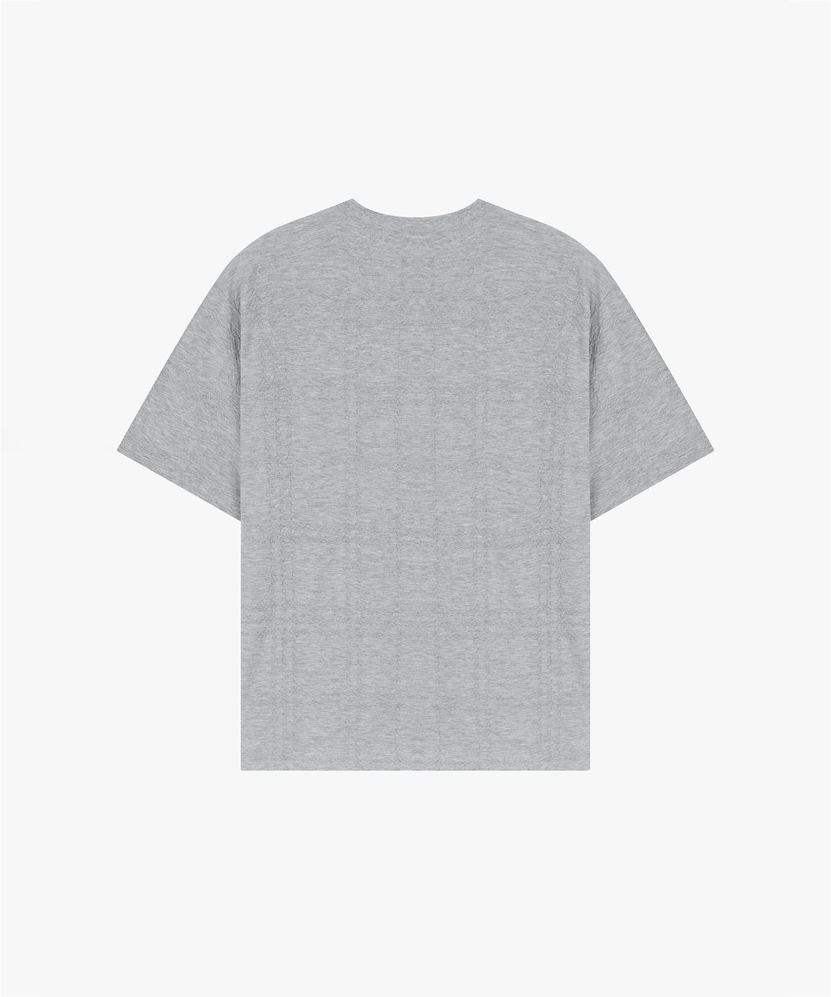 엔드릭스(EDLIX) Redact Check Jacquard T-Shirt (Gray)