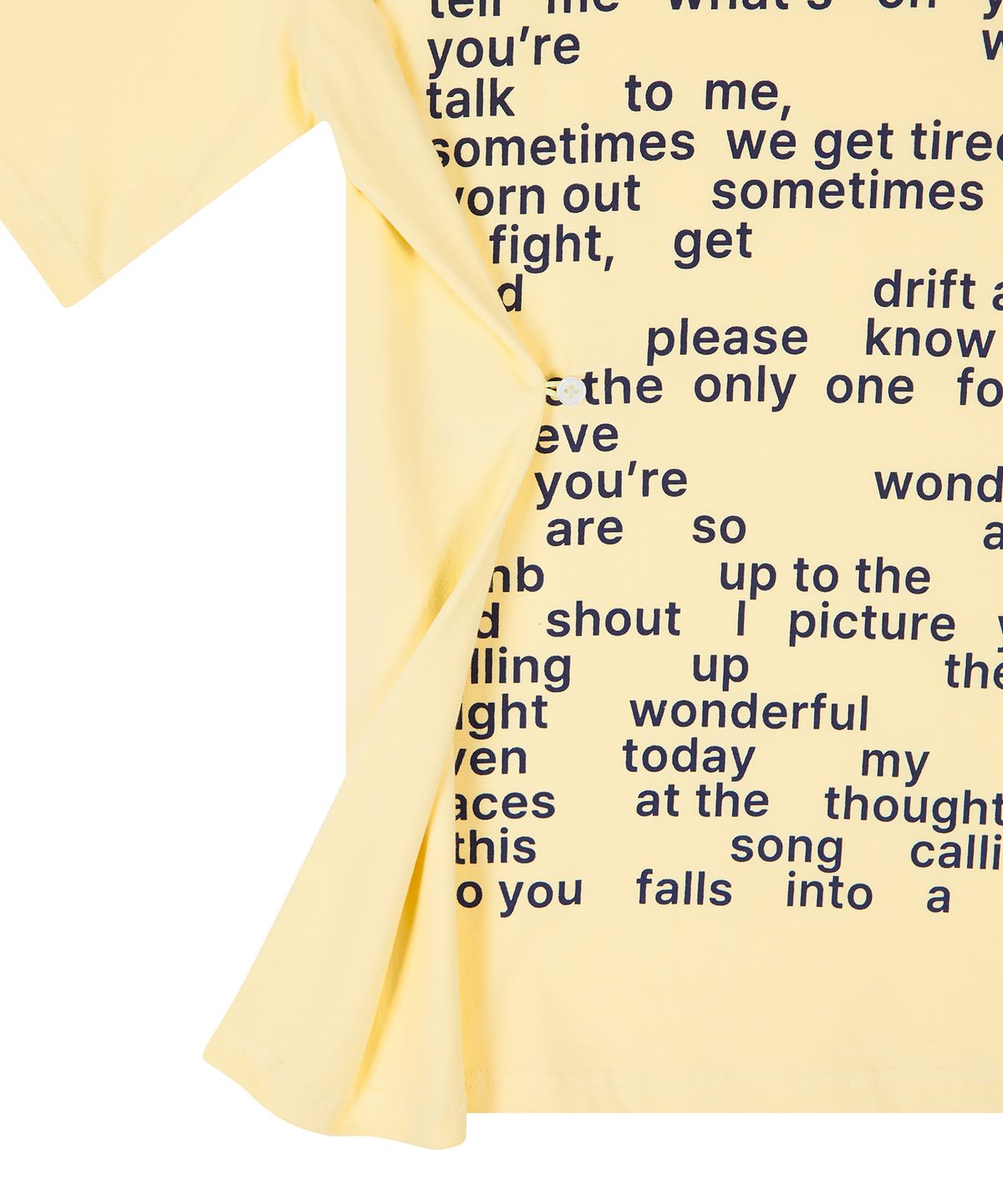라티젠(LARTIGENT) L26 WONDERFUL T-SHIRT(YELLOW)