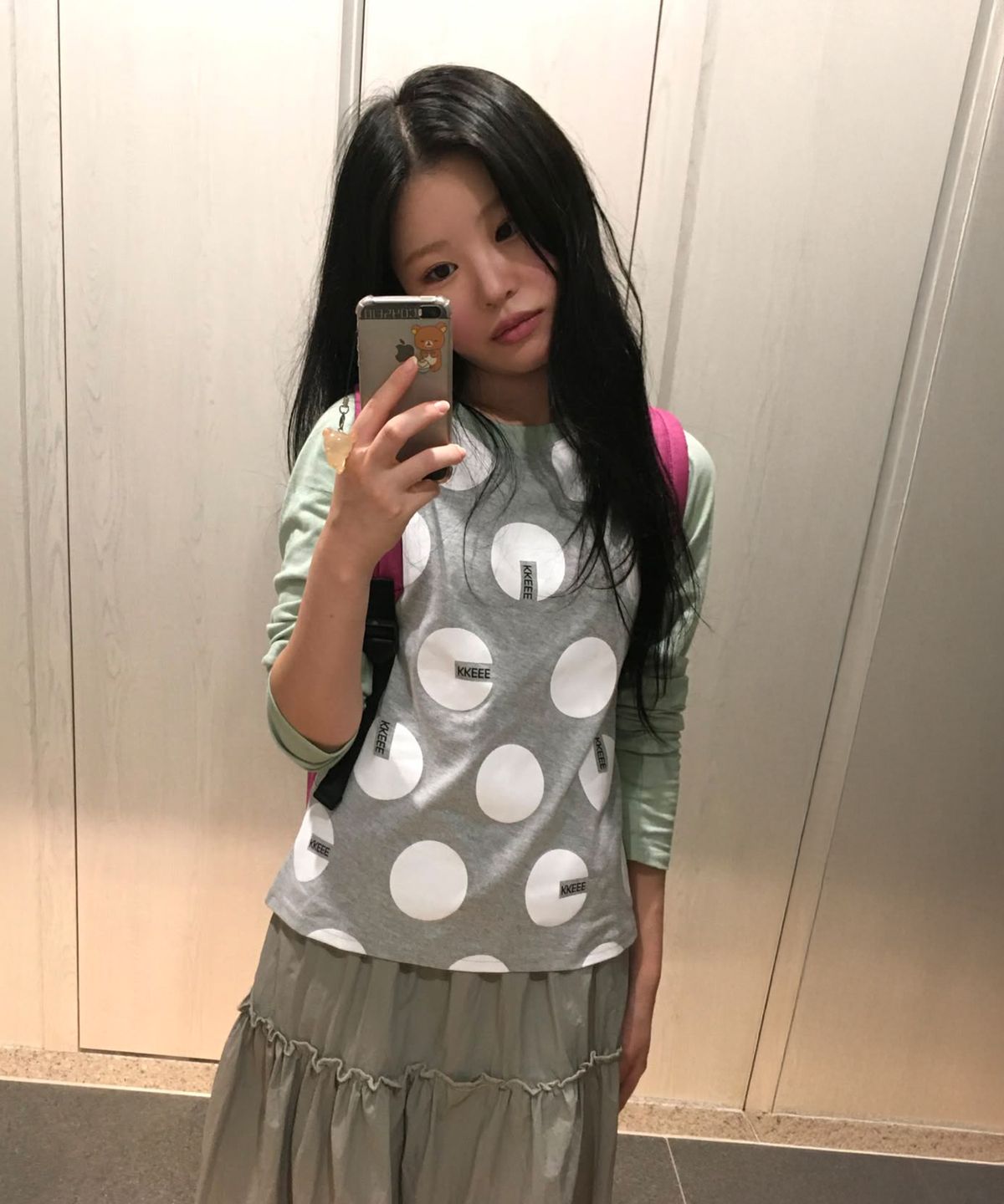 케이케이이이이(KKEEE) 빅도트 나그랑 긴팔티(2color)