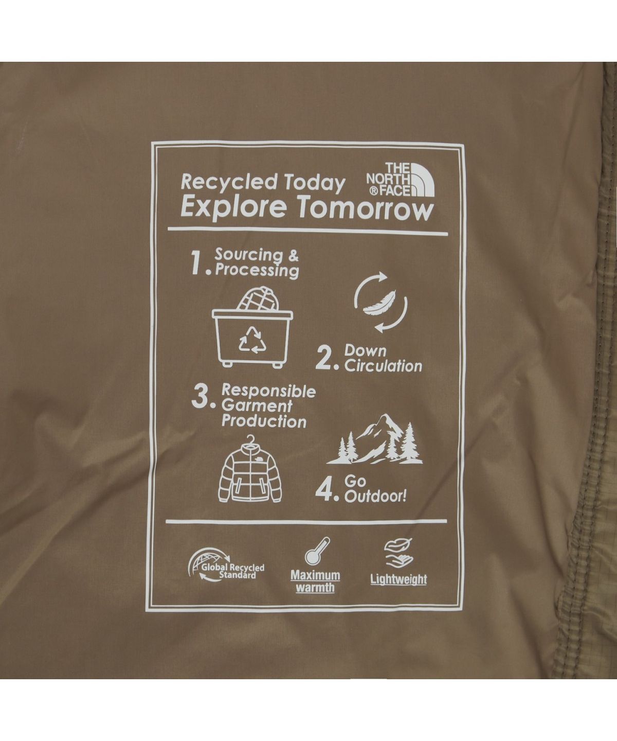 노스페이스(THE NORTH FACE) NJ1DS61C 남성 라이트 팩 다운 자켓 DEEP_TAUPE