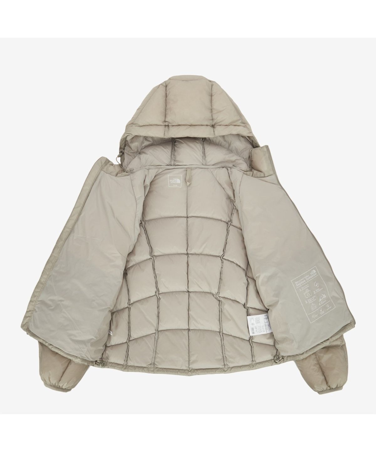 노스페이스(THE NORTH FACE) NJ1DS91C 여성 라이트 팩 다운 자켓 GRAYISH_BEIGE