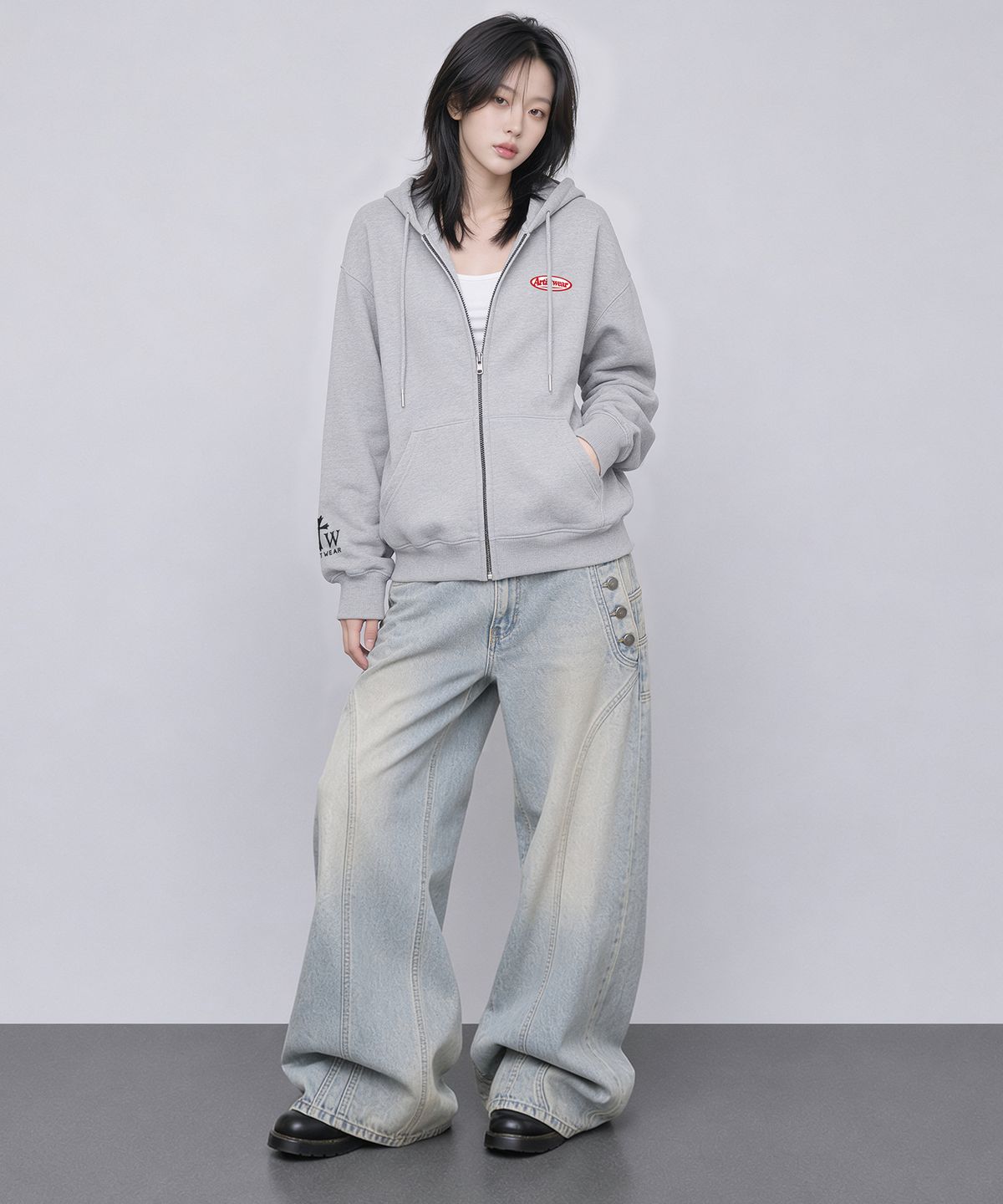아티스트웨어(ARTISTWEAR) 블랙본클럽 후드집업 - 2COLOR