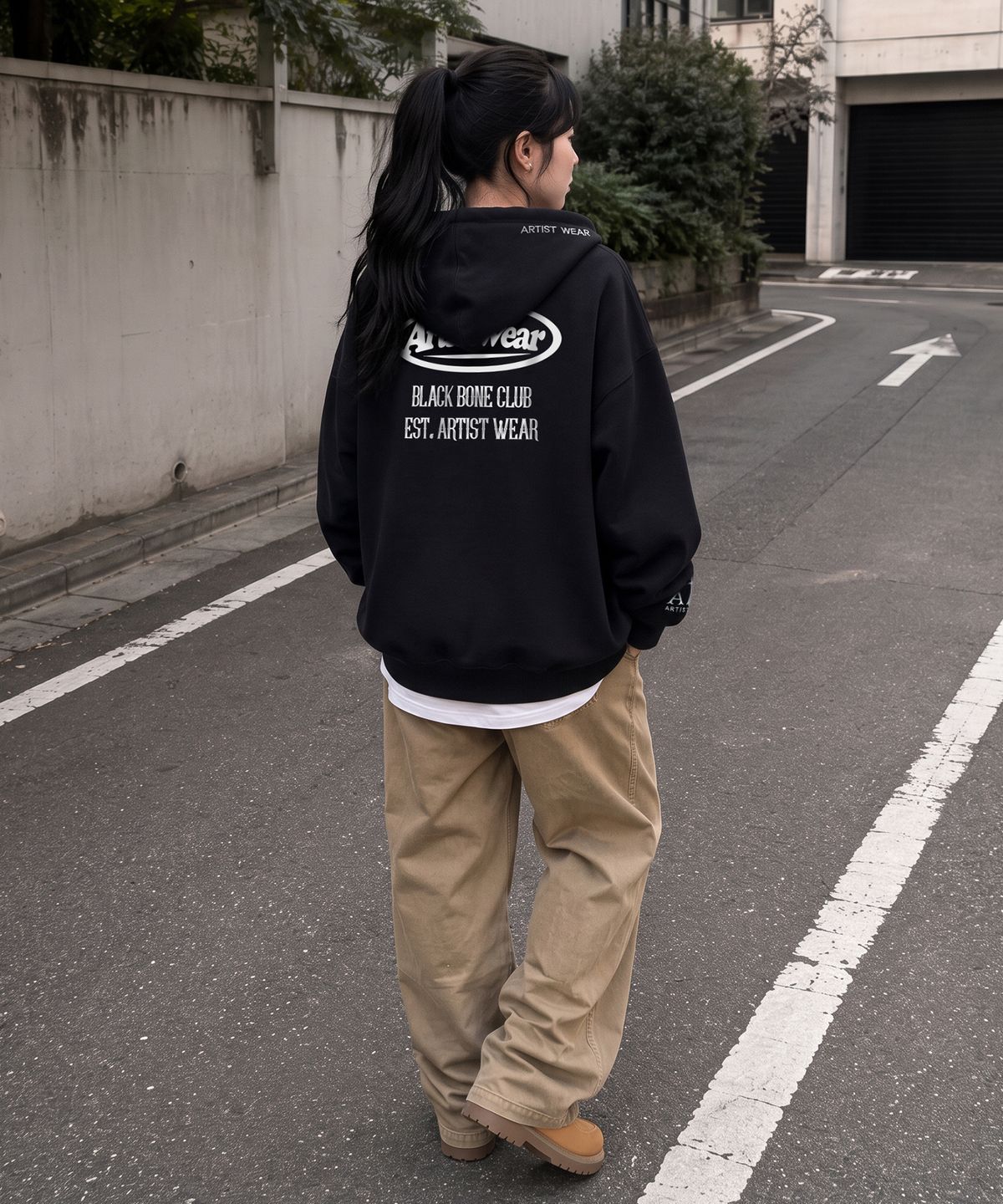아티스트웨어(ARTISTWEAR) 블랙본클럽 후드집업 - 2COLOR